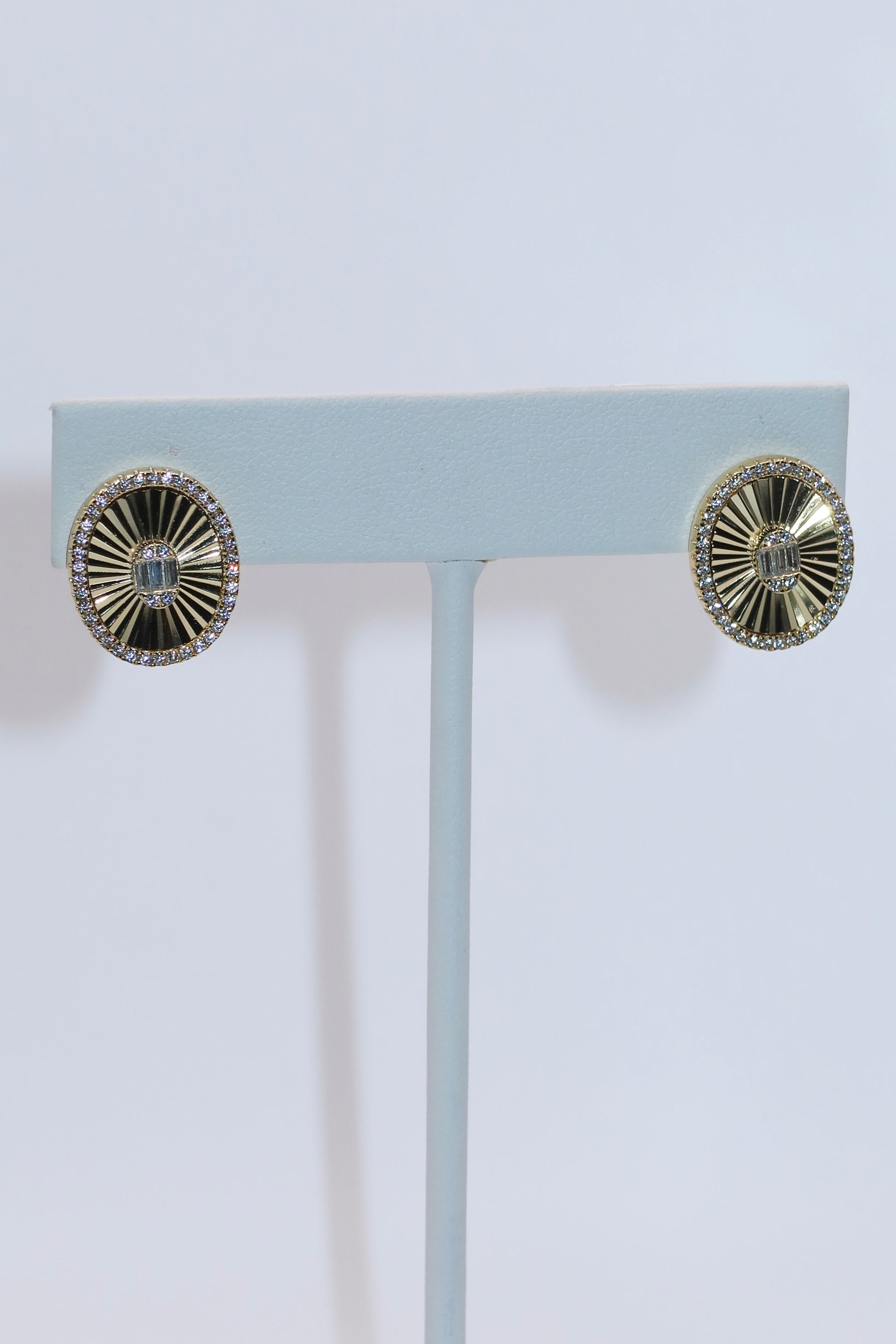 Gold Center Burst Studs