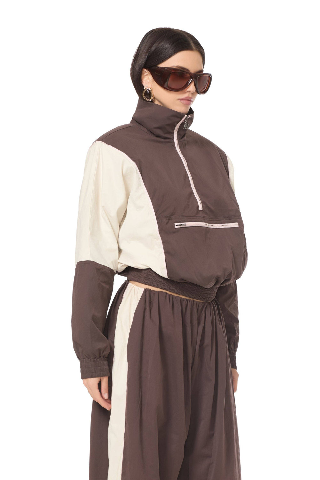 Virgo Windbreaker Jacket - Mixed Coffee Bean