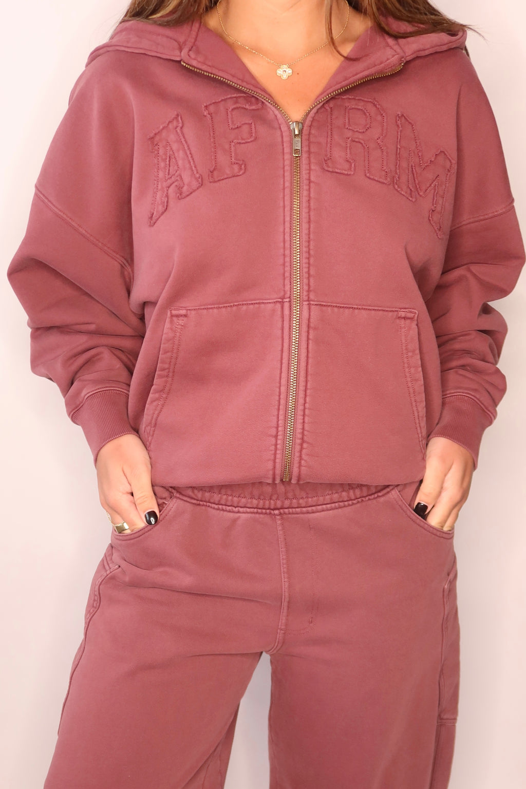 The Cameron Zip Up Hoodie - Fig