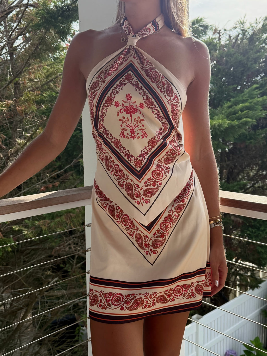The Como Scarf Mini Dress