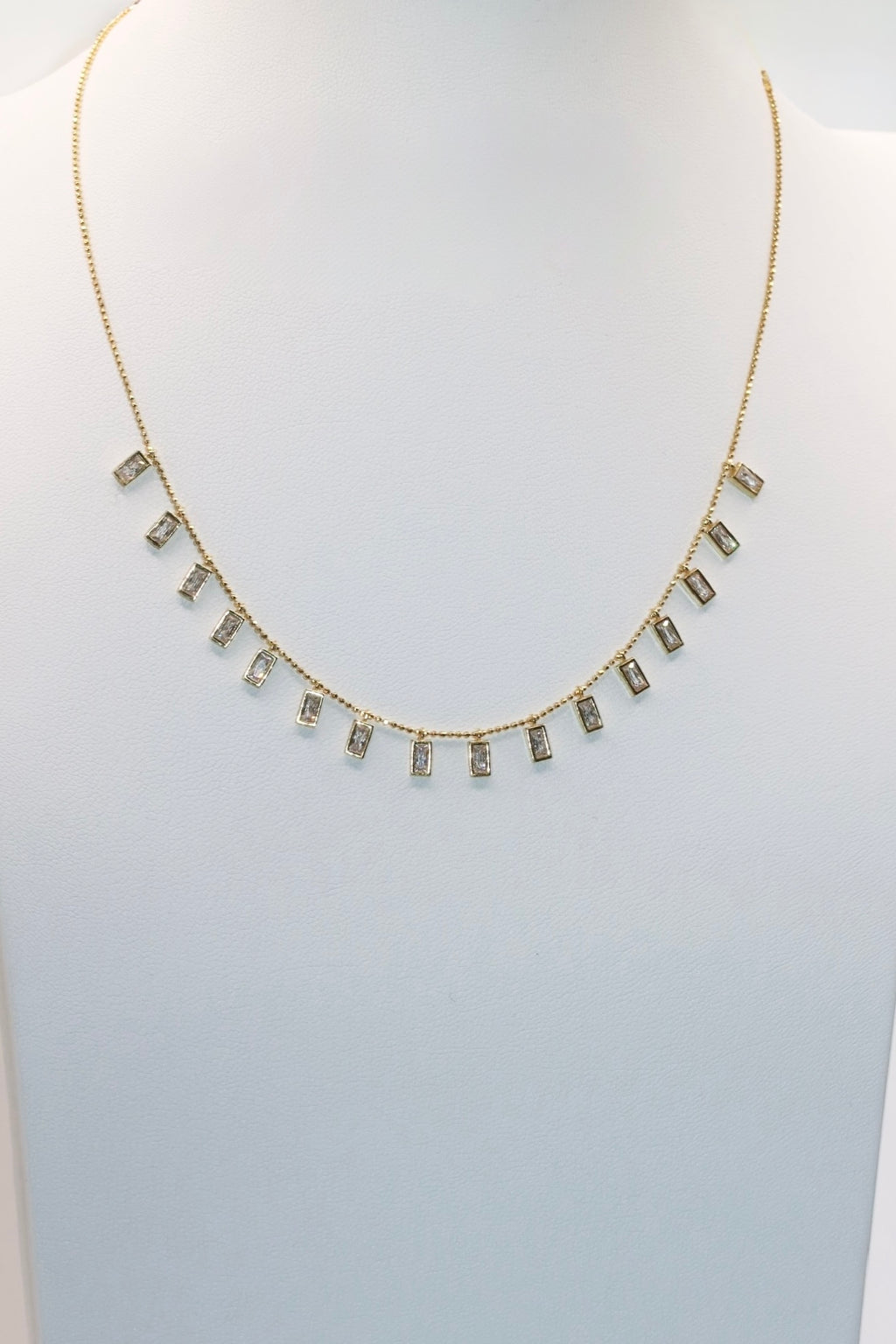 Gold Box Charm Necklace