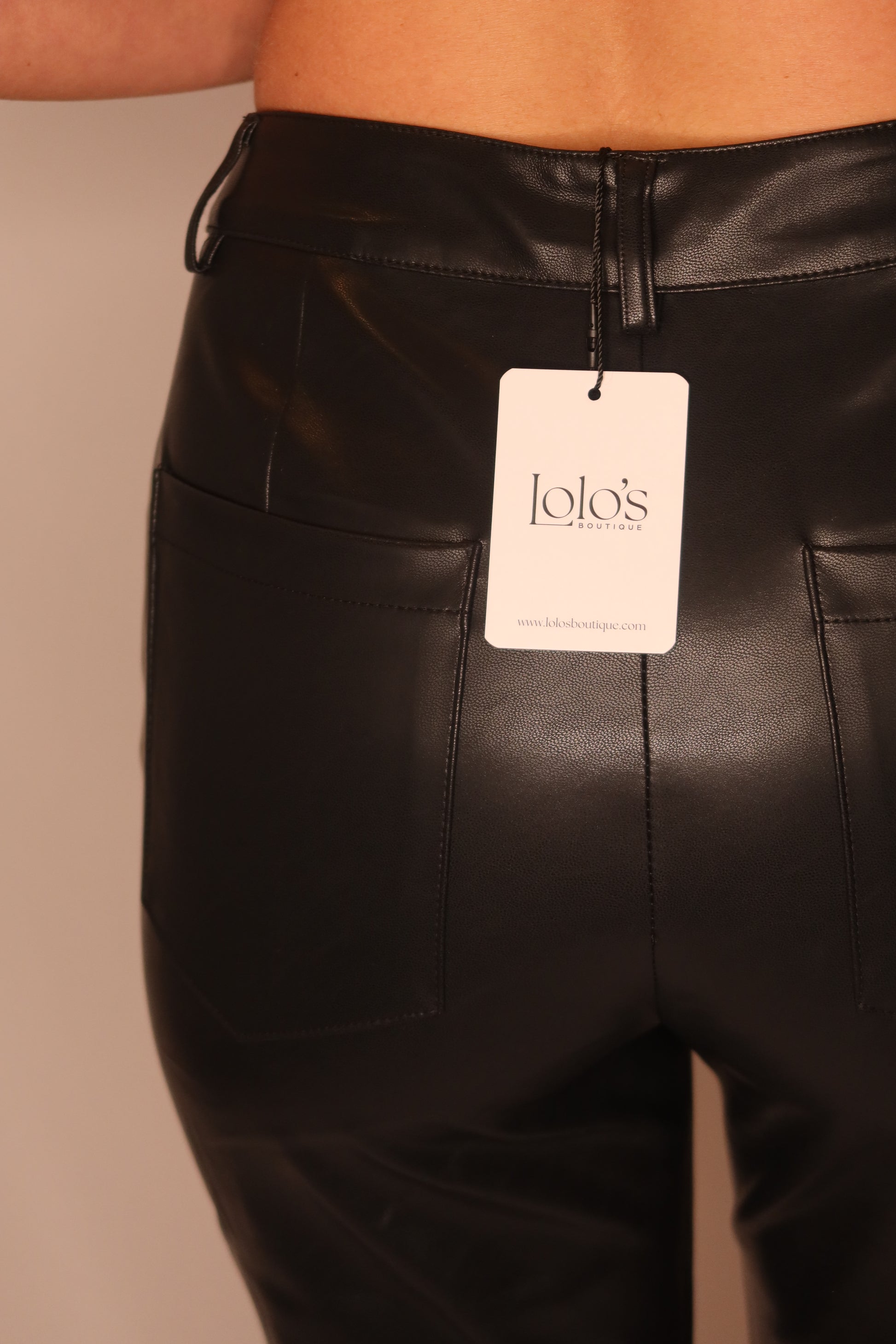 The Nicolette Leather Capri Pant