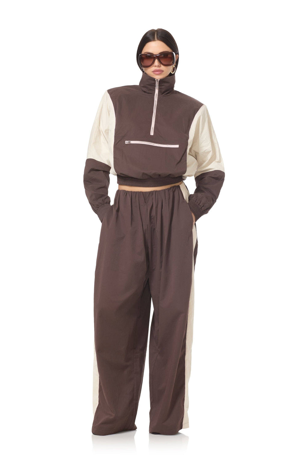 Virgo Windbreaker Jacket - Mixed Coffee Bean