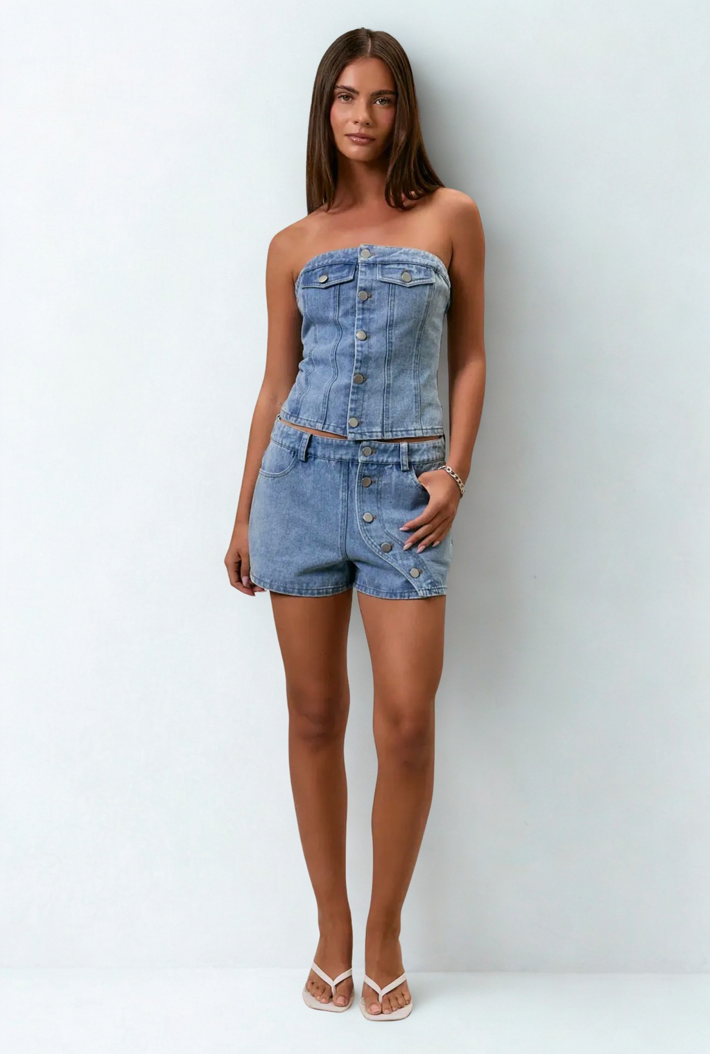 The Roxy Denim Tube Top