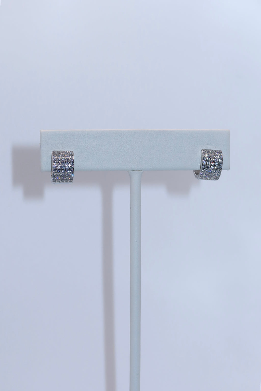 Silver Eternal CZ Hoops