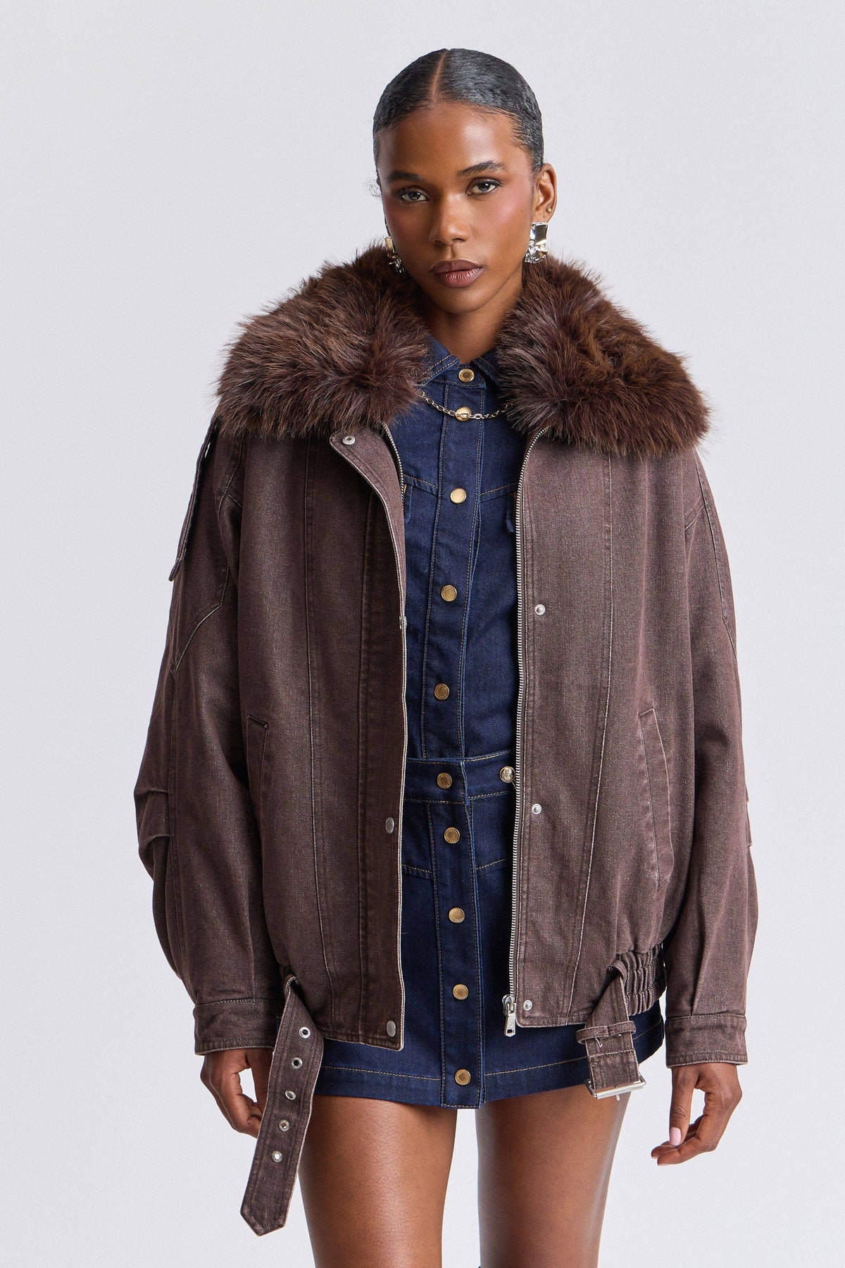 Dakota Faux Fur Trim Jacket