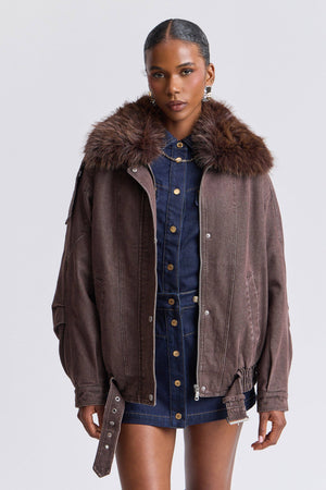 Dakota Faux Fur Trim Jacket