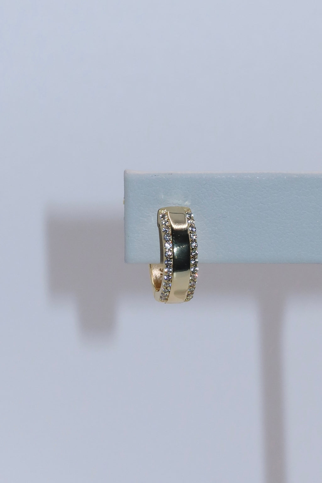 Dainty CZ Gold Hoops