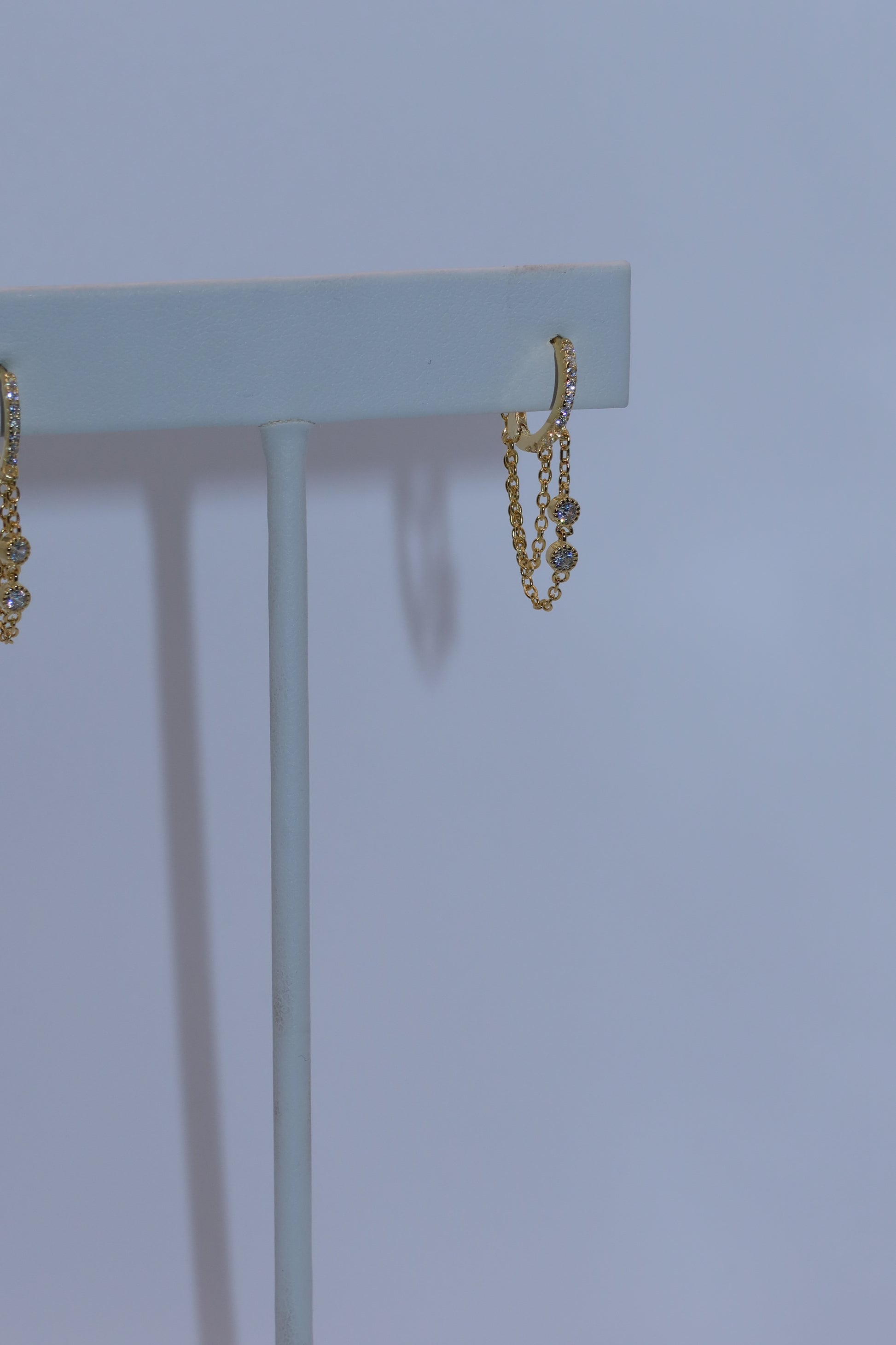 Gold Chain Mini Hoop