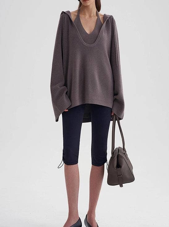 Margot Layered Hooded Knit