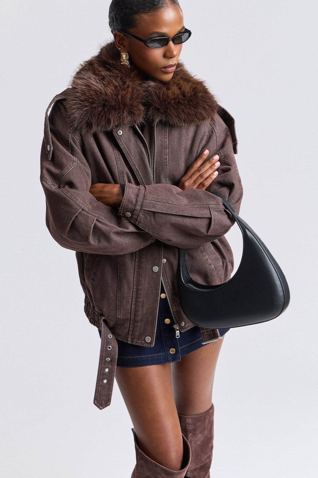Dakota Faux Fur Trim Jacket