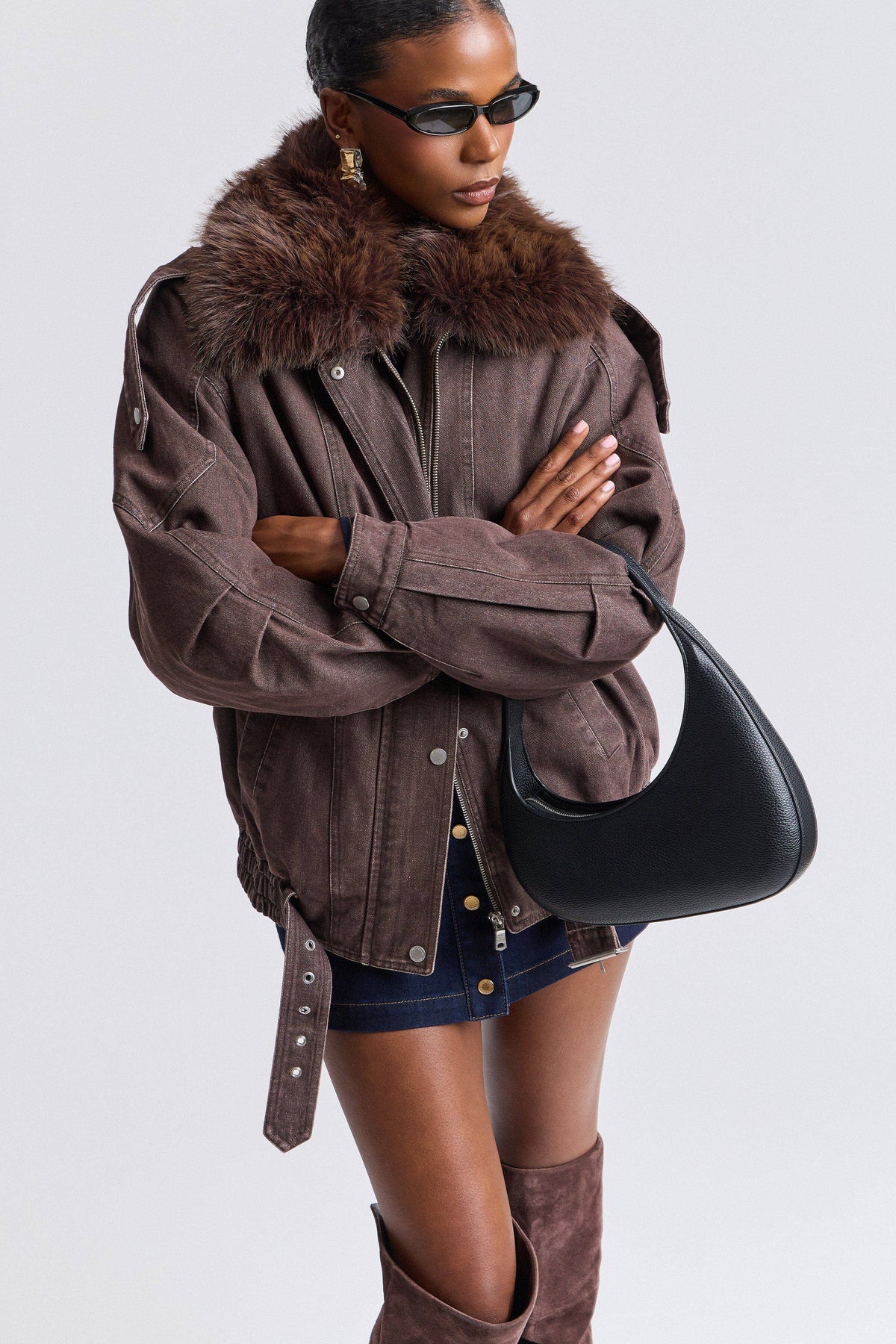 Dakota Faux Fur Trim Jacket