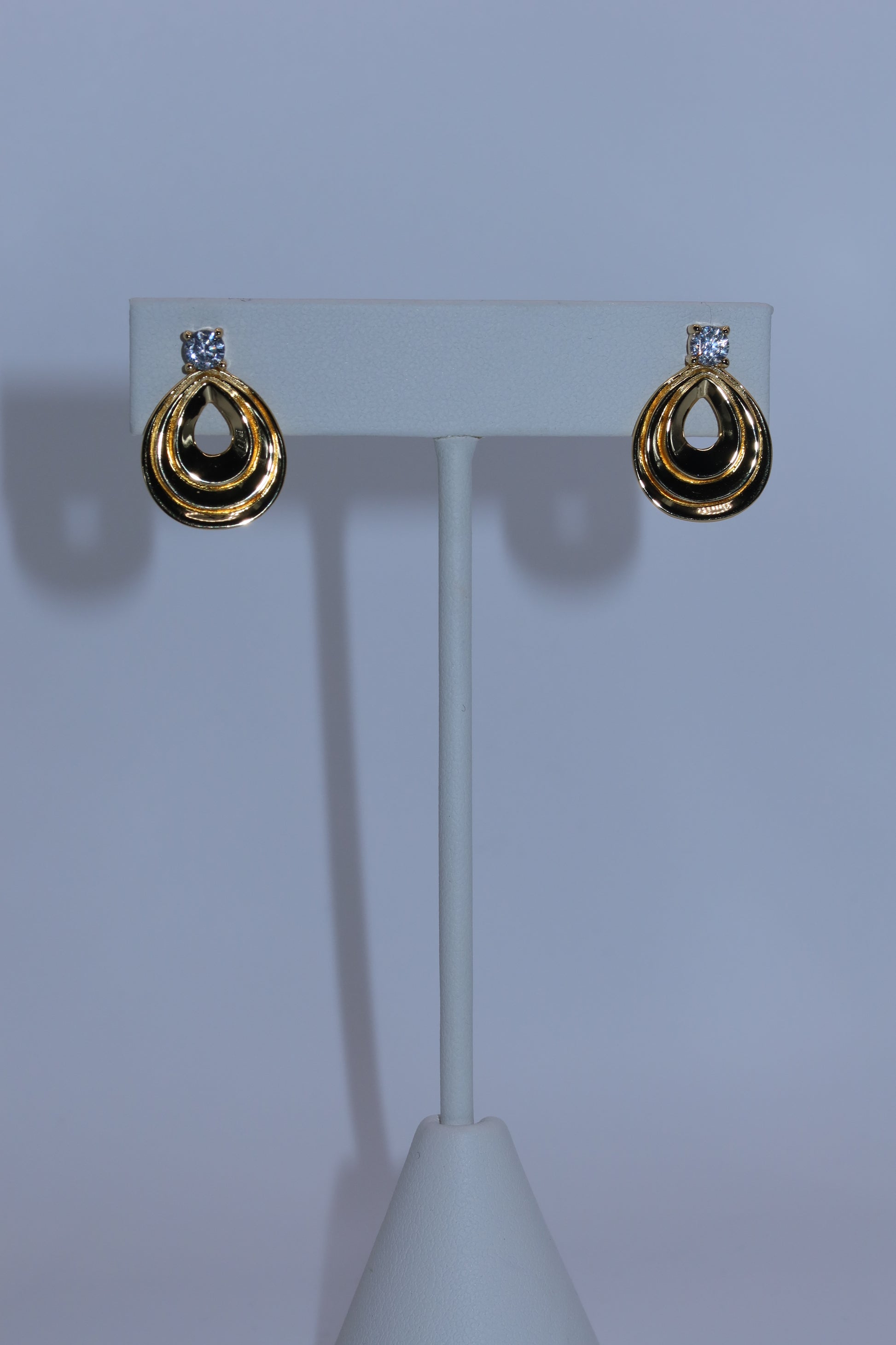 Gold Halo Hoop Earrings