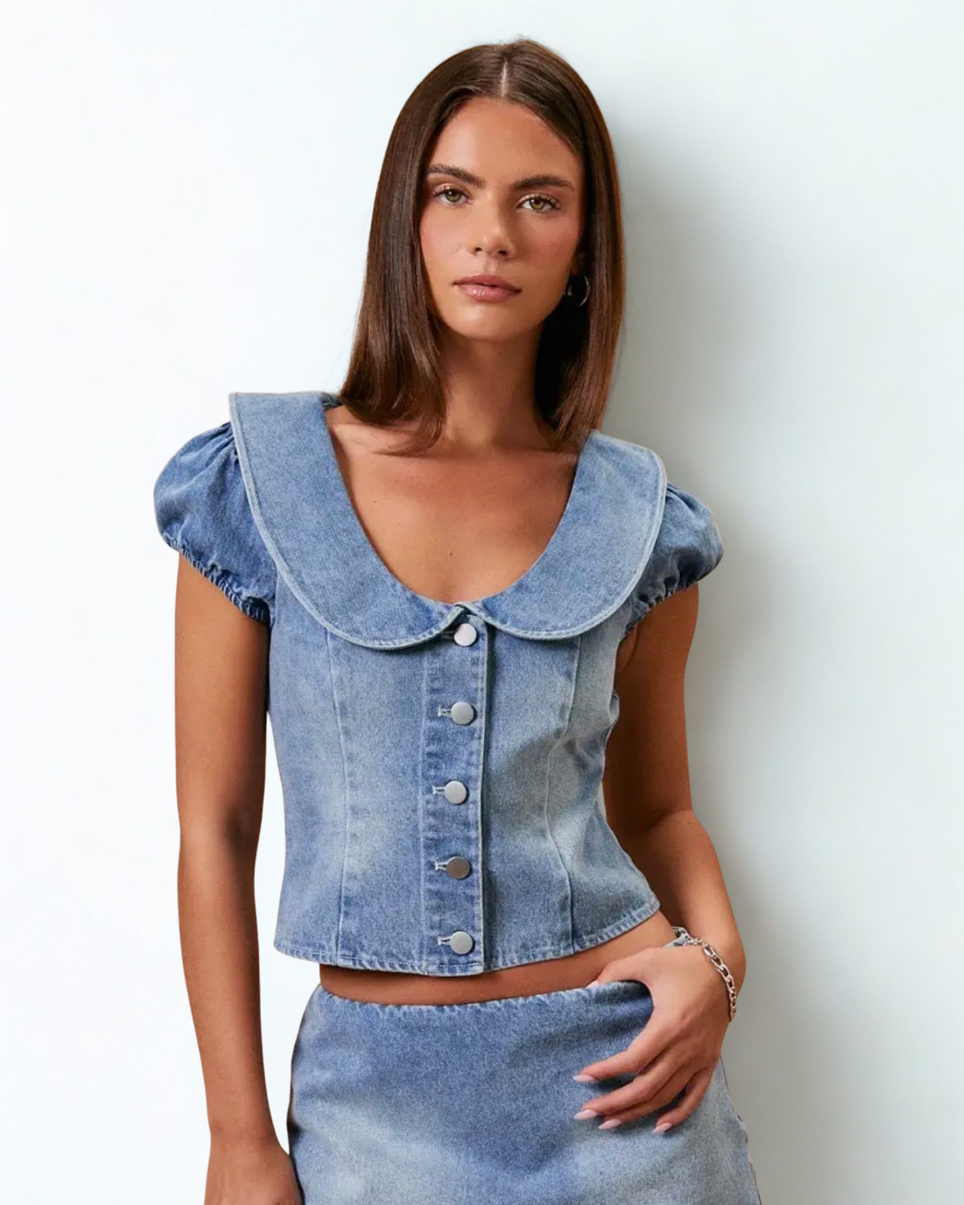The Amelia Denim Top
