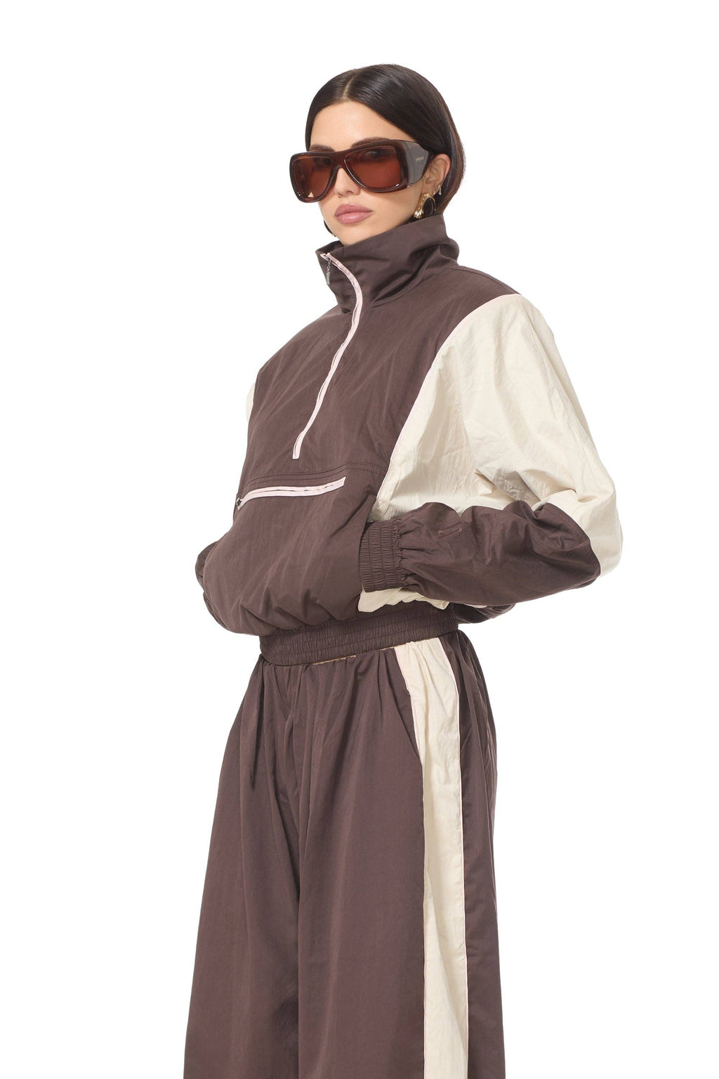 Virgo Windbreaker Jacket - Mixed Coffee Bean