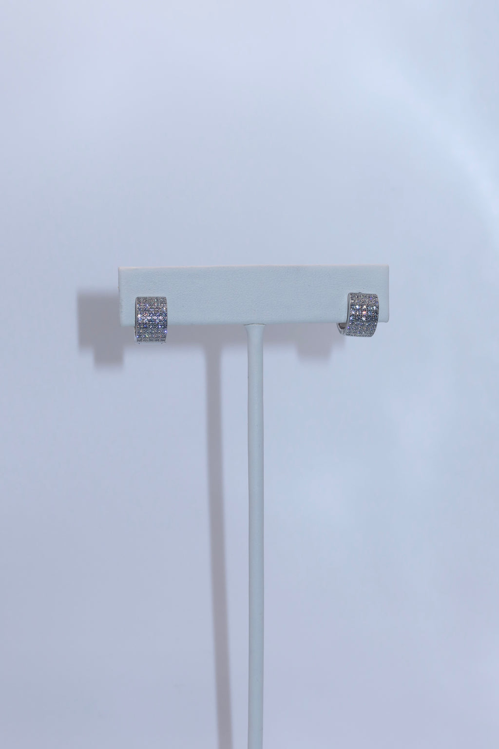 Silver Eternal CZ Hoops