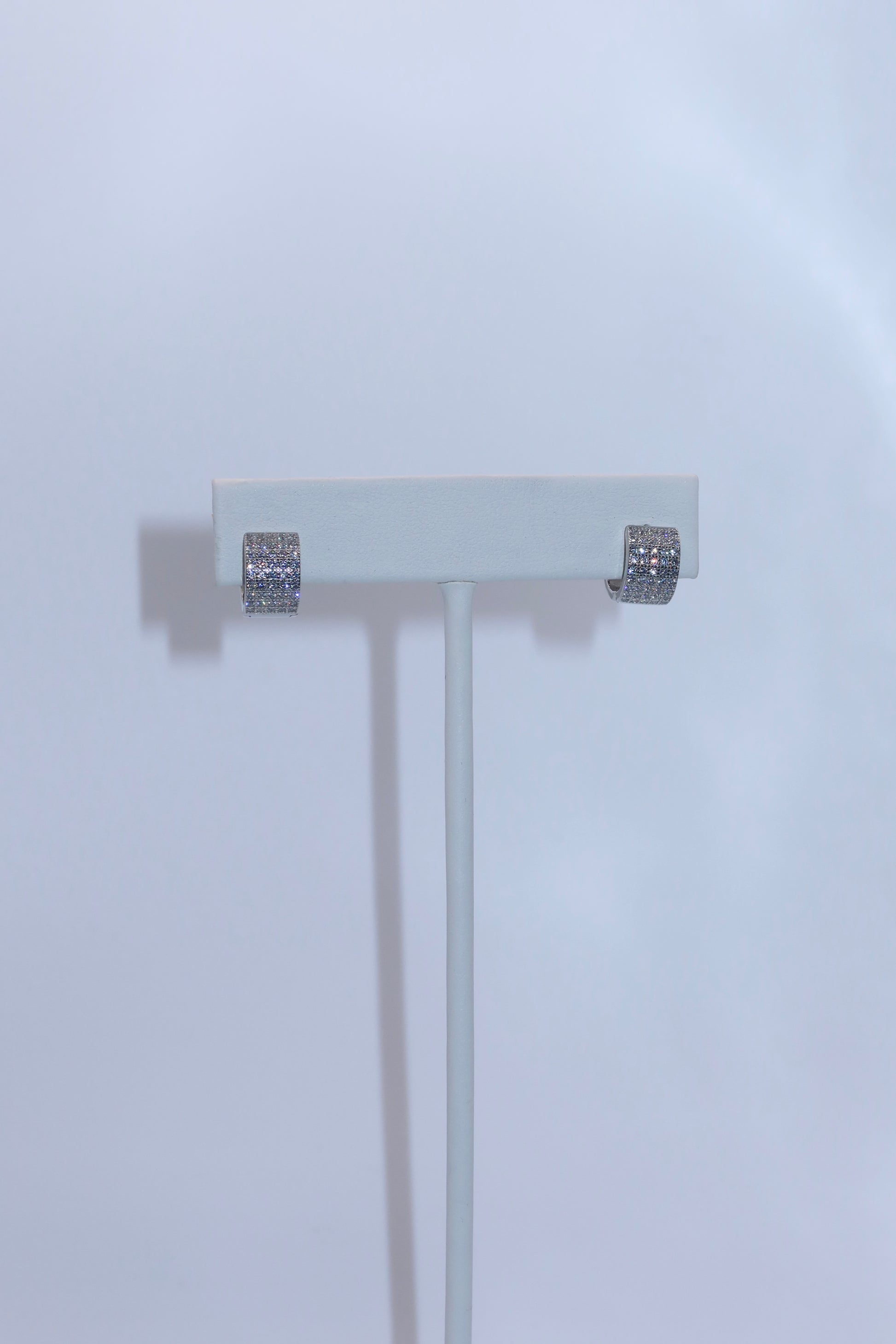 Silver Eternal CZ Hoops