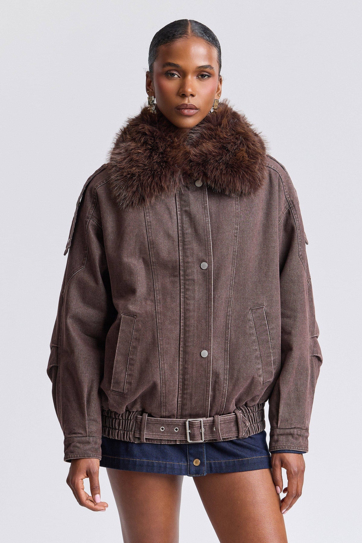 Dakota Faux Fur Trim Jacket