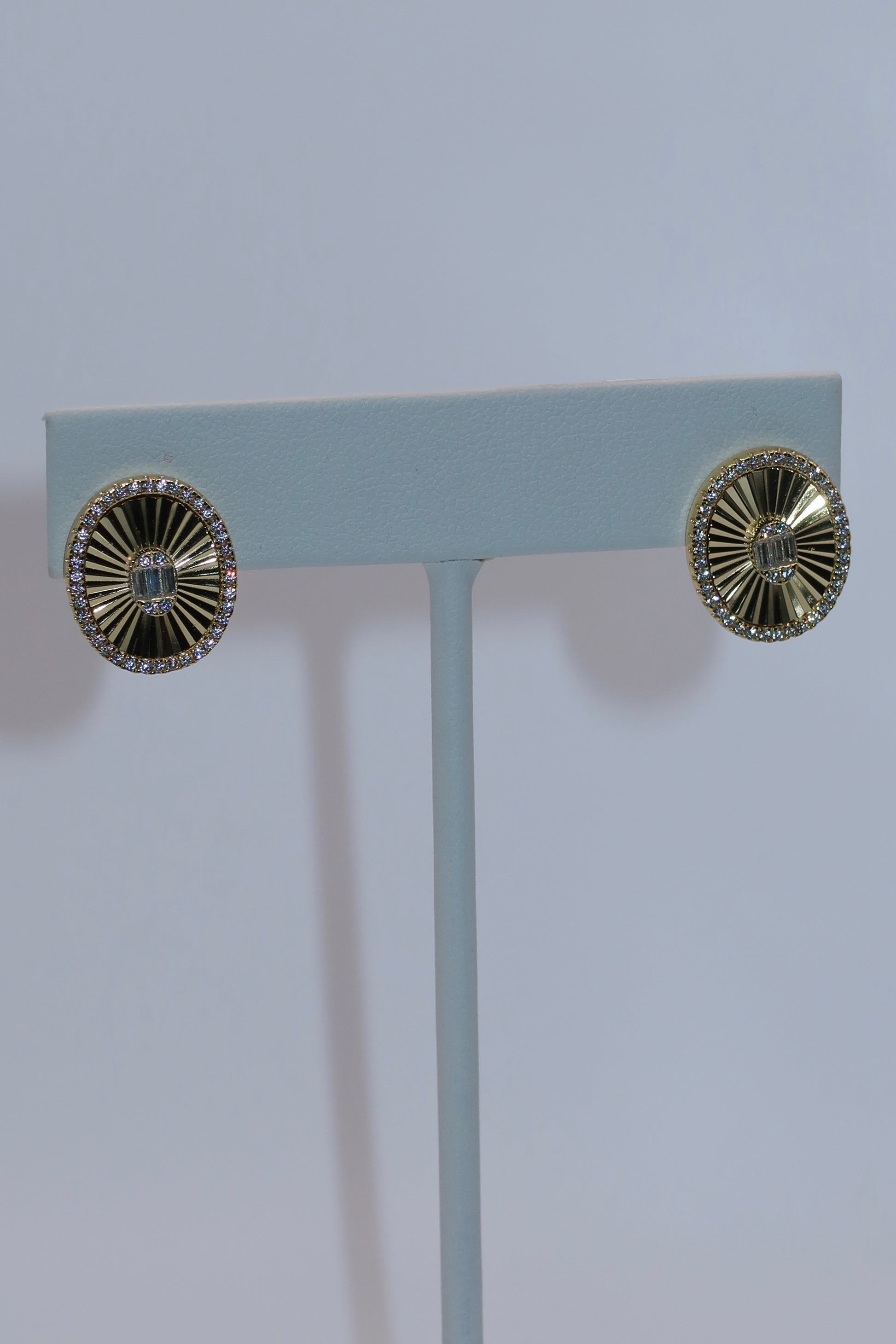 Gold Center Burst Studs