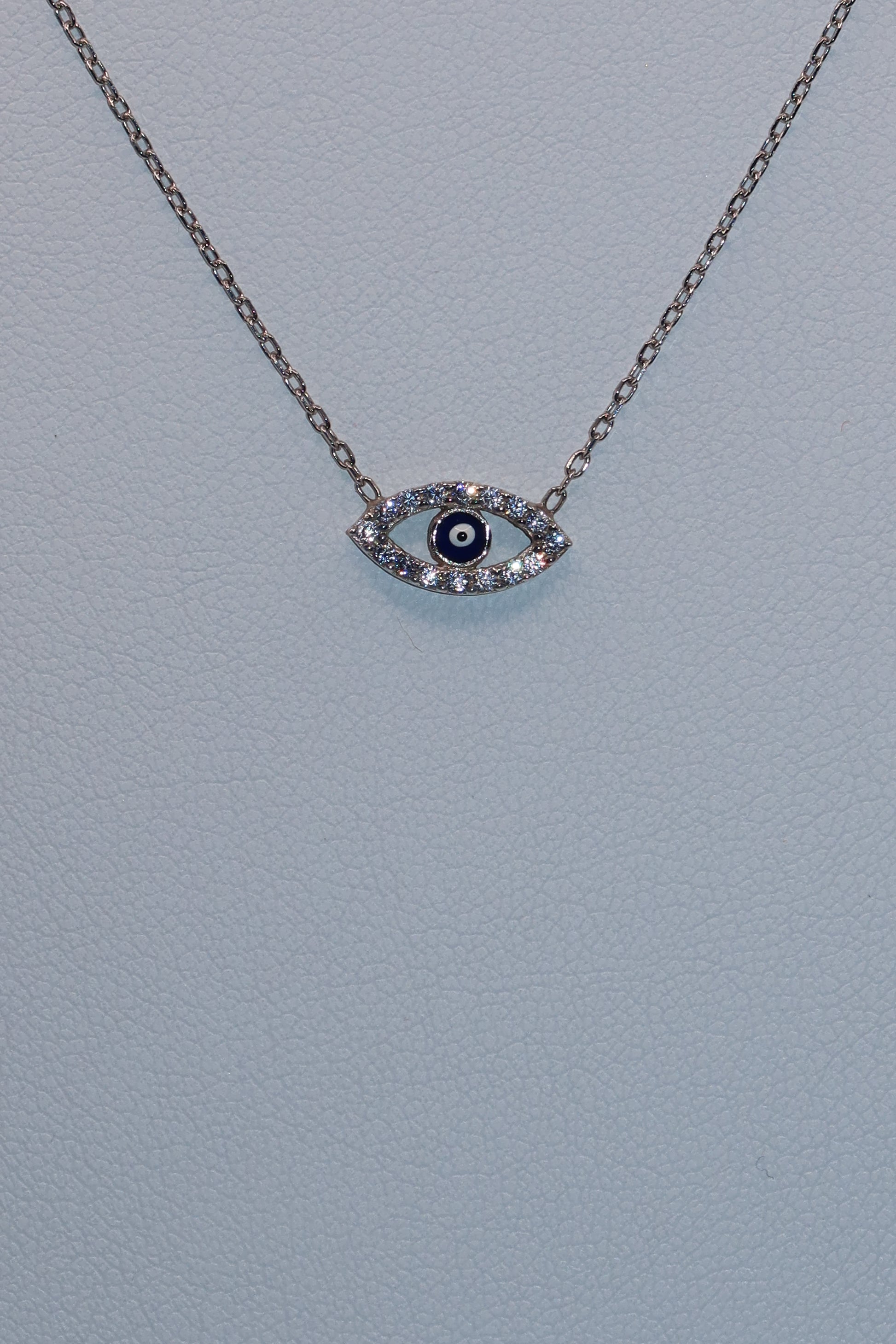 Silver Evil Eye Pendant