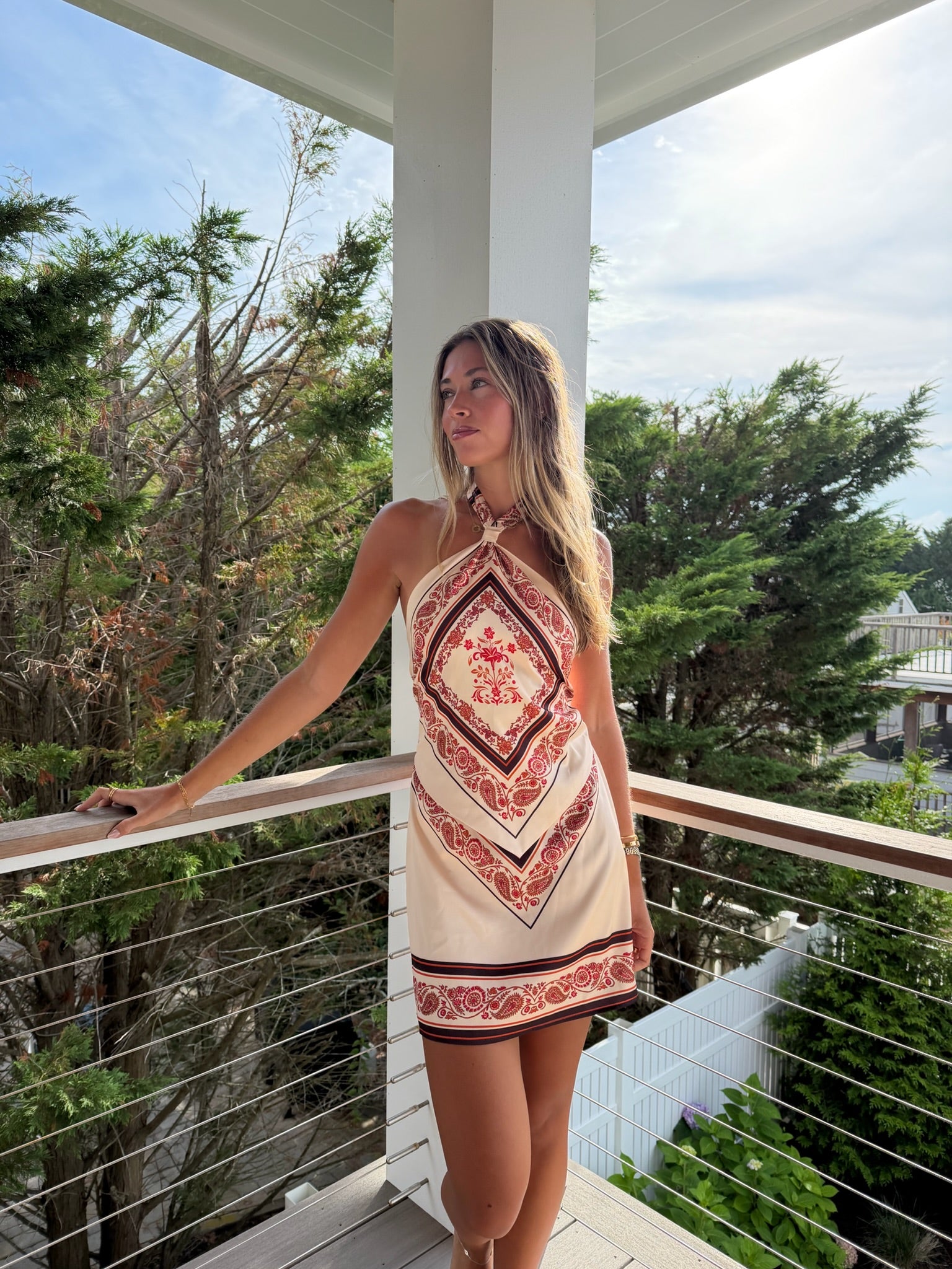 The Como Scarf Mini Dress