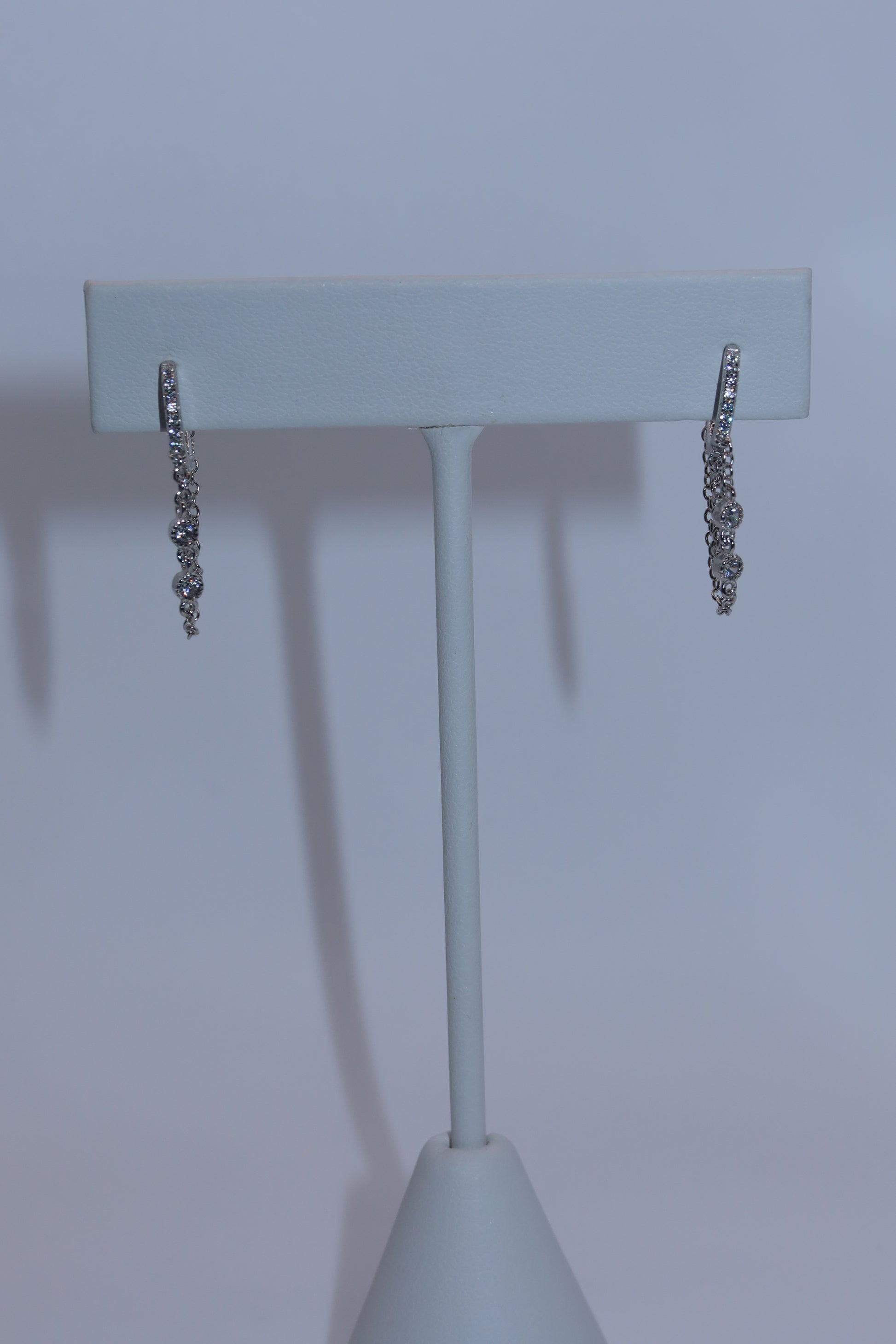 Silver Chain Mini Hoop