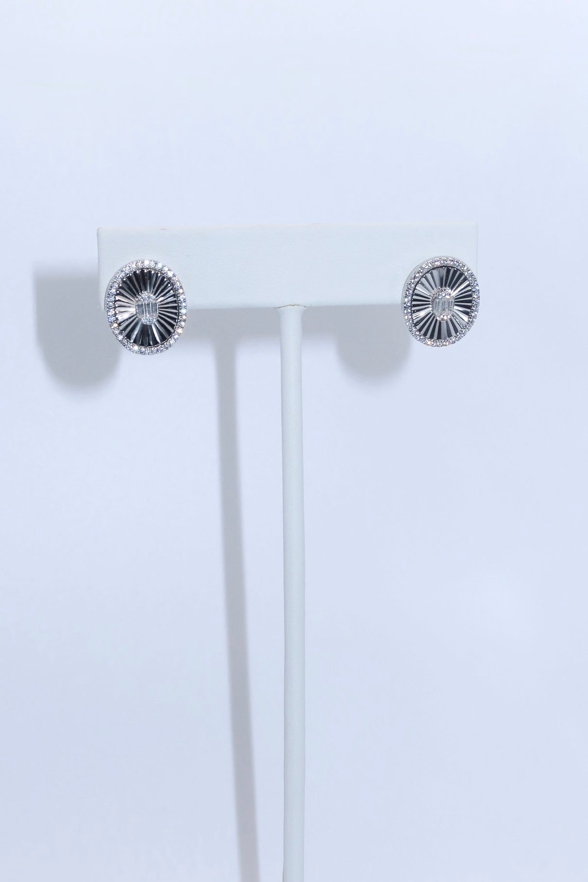 Silver Center Burst Studs