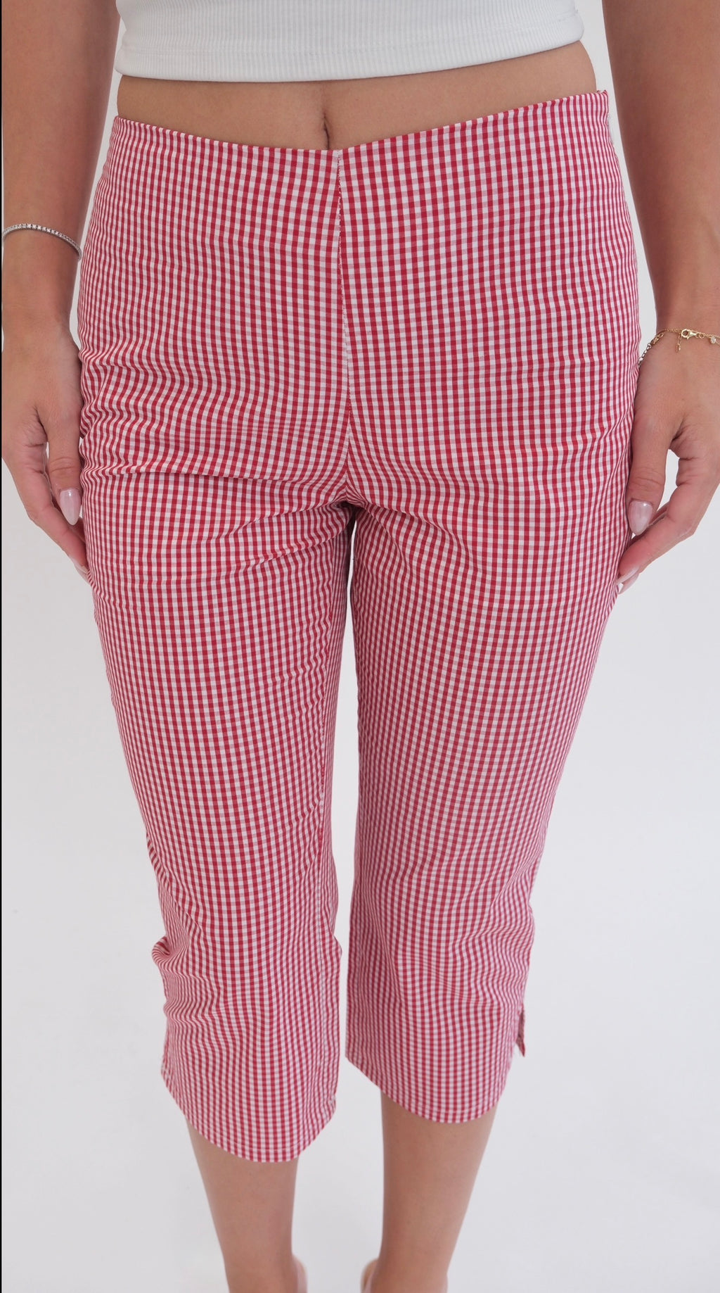 The Scarlett Gingham Capri