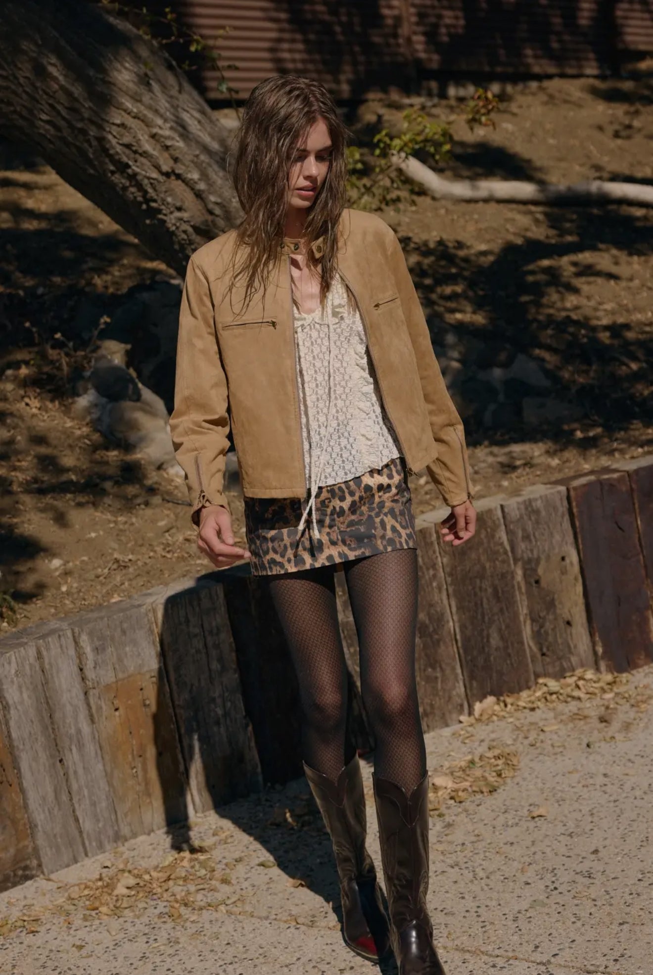 Suede Solid Color Neck Buttons Casual Jacket