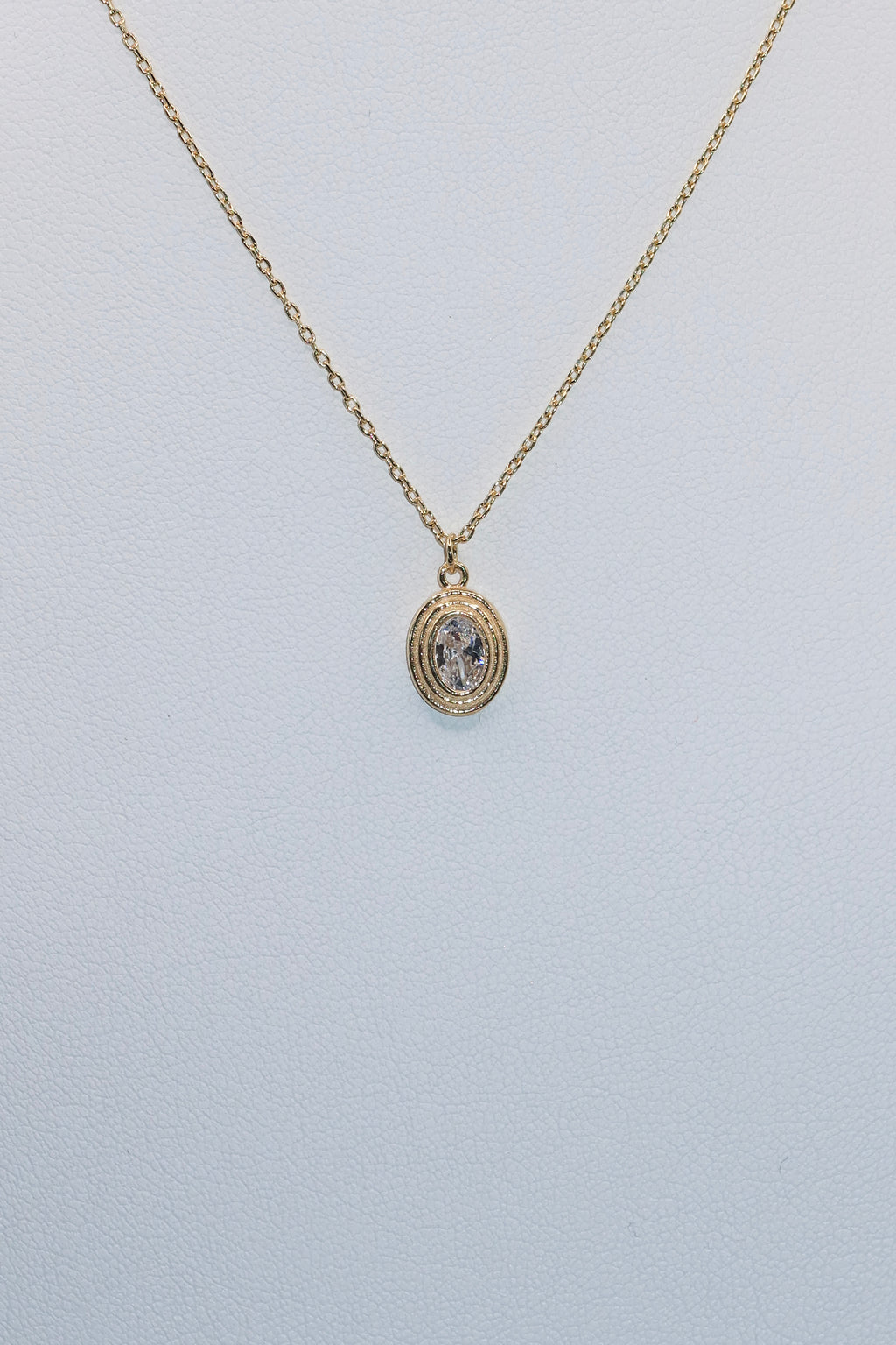 Gold Classic Stone Necklace