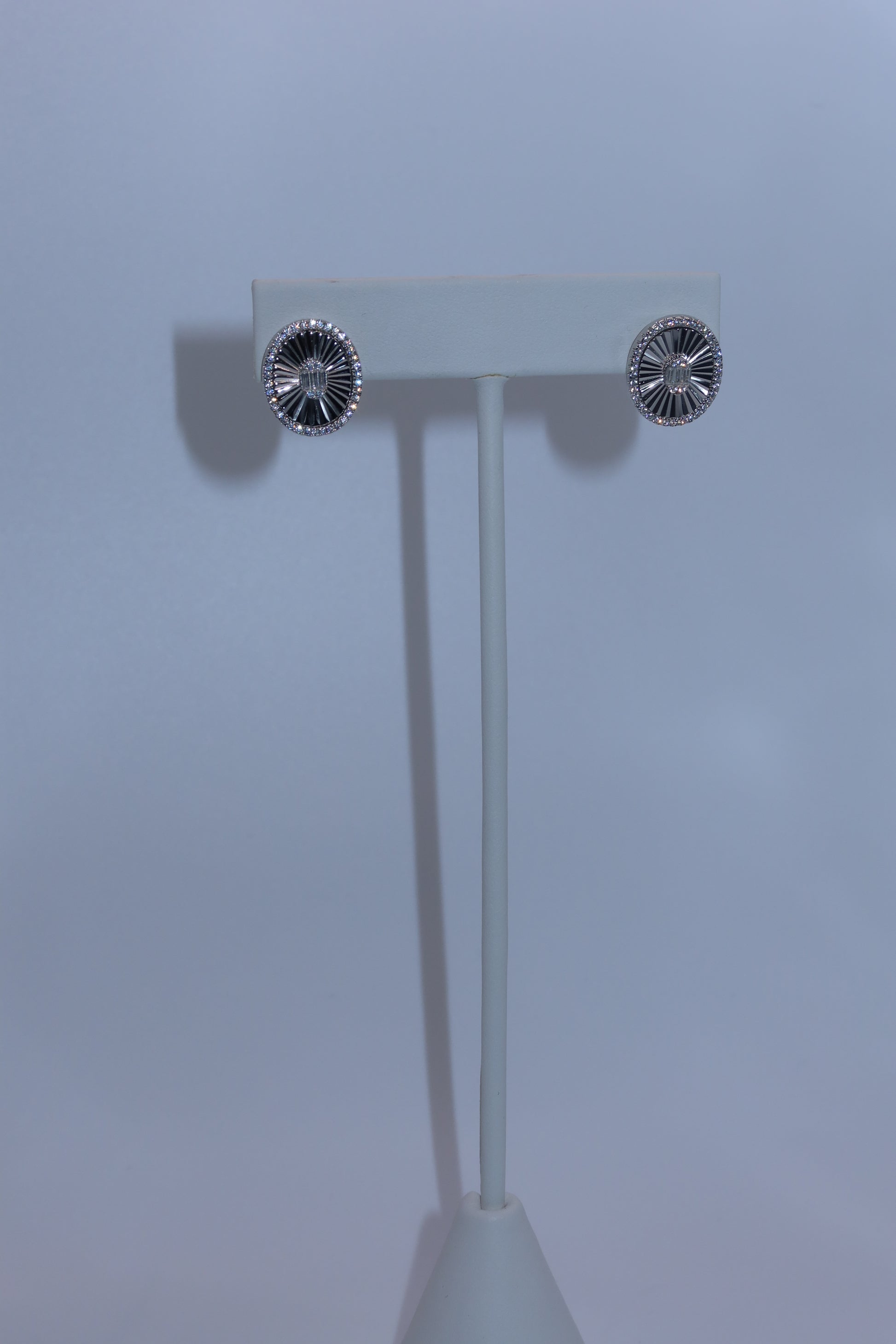 Silver Center Burst Studs