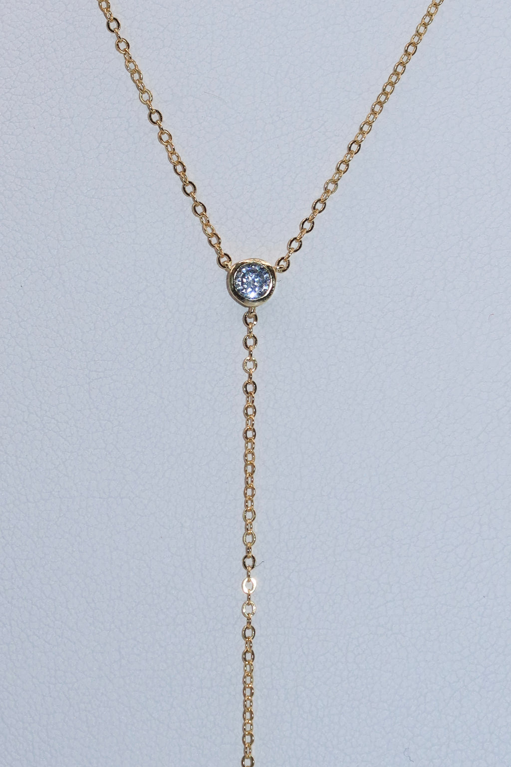 Effortless CZ Lariat Necklace