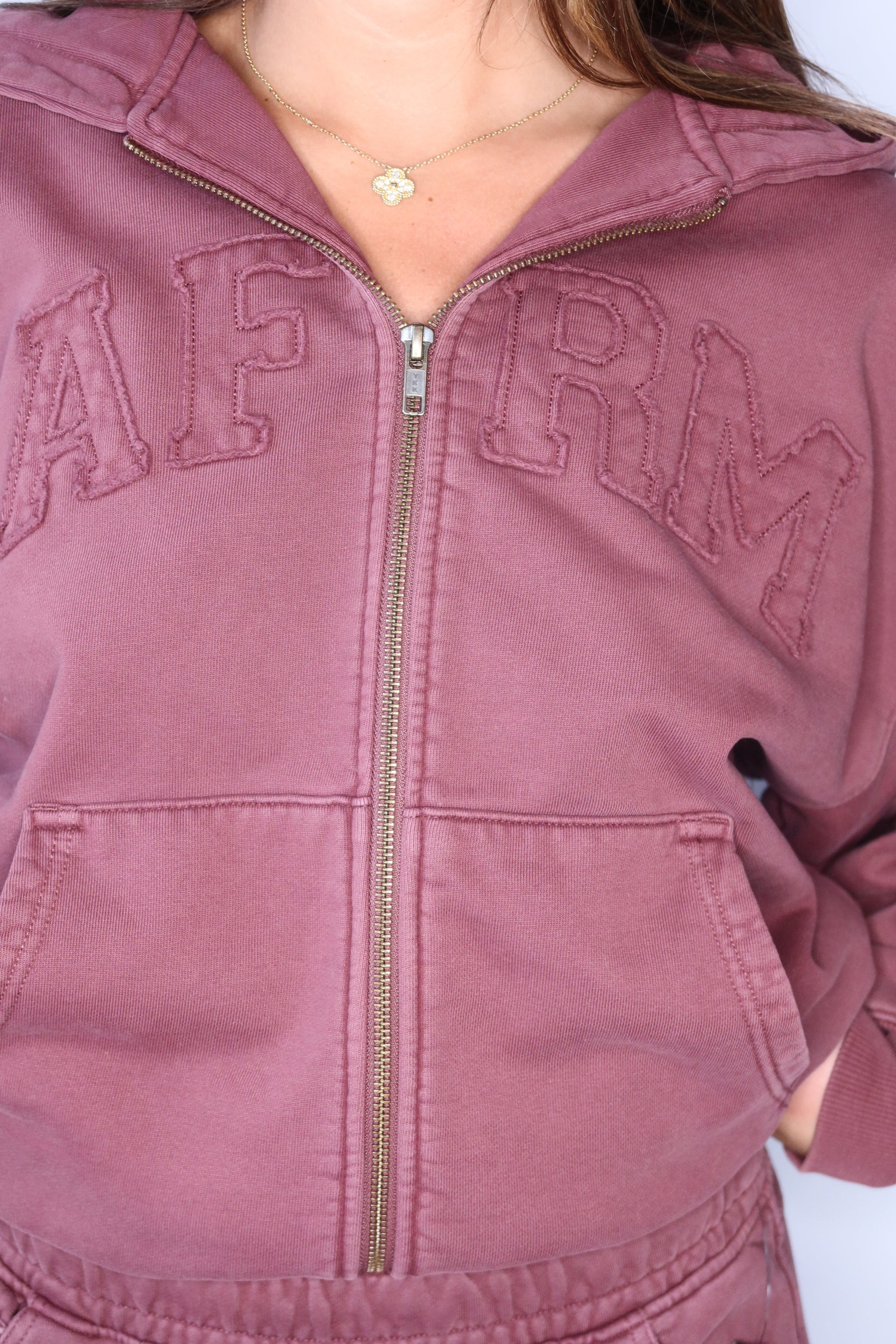 The Cameron Zip Up Hoodie - Fig