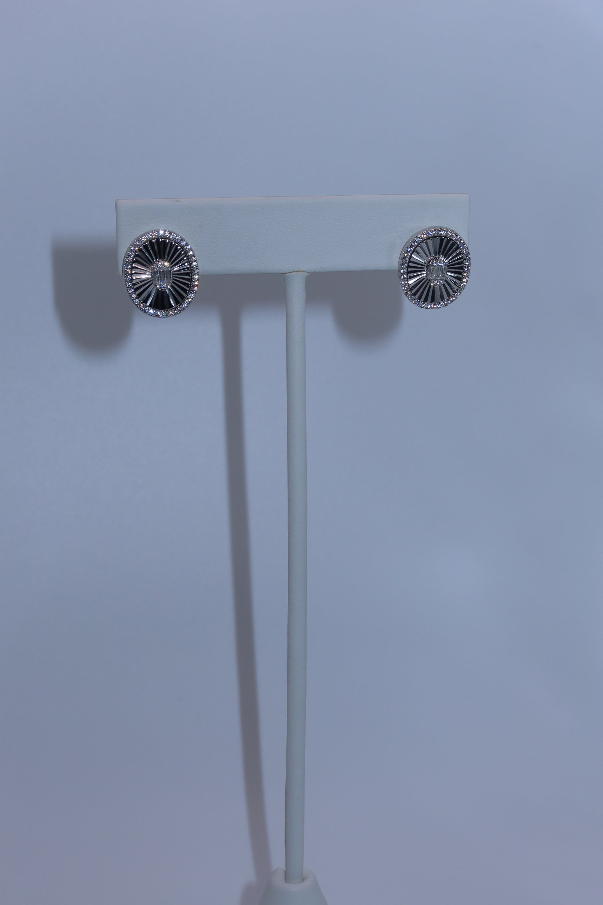 Silver Center Burst Studs