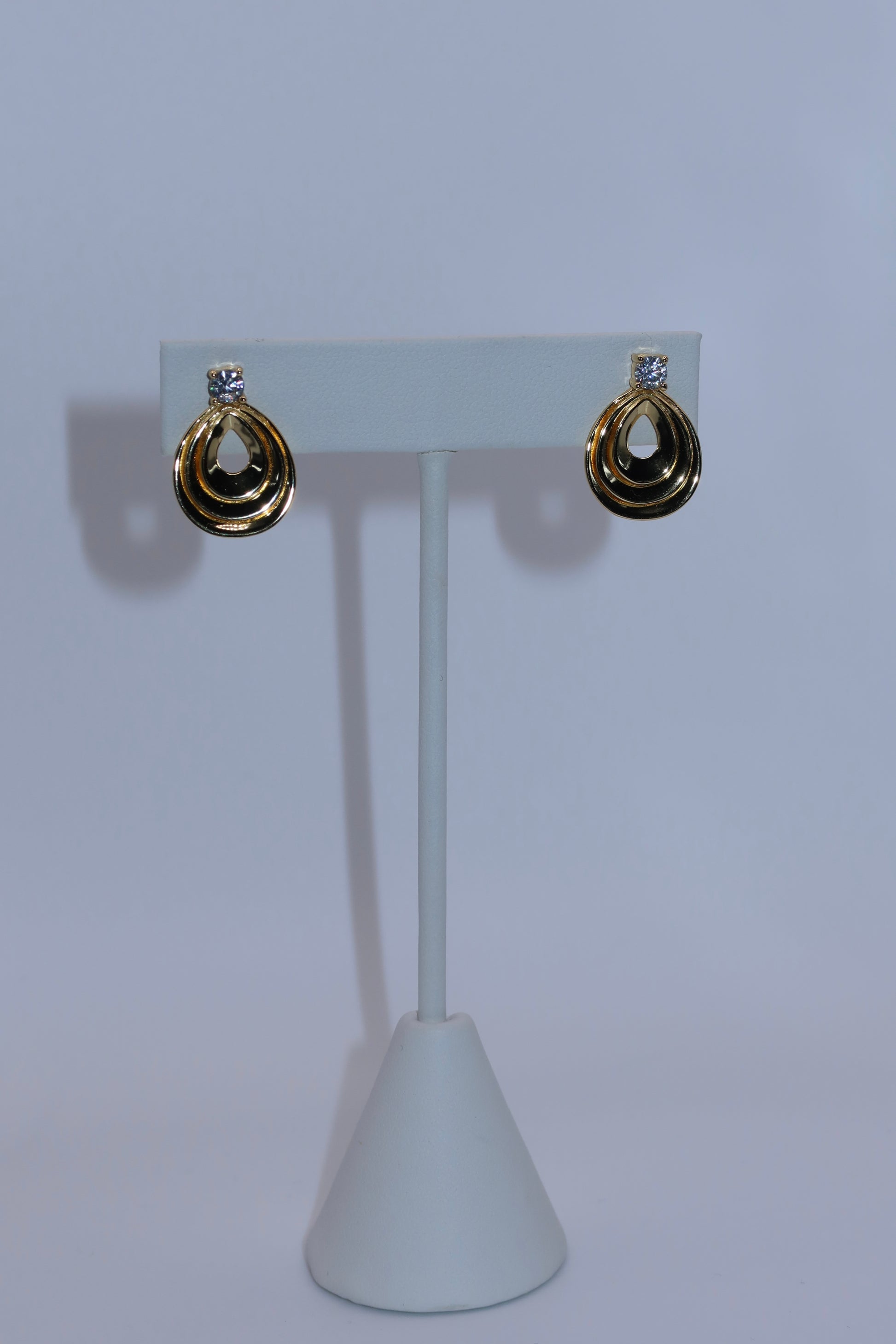 Gold Halo Hoop Earrings