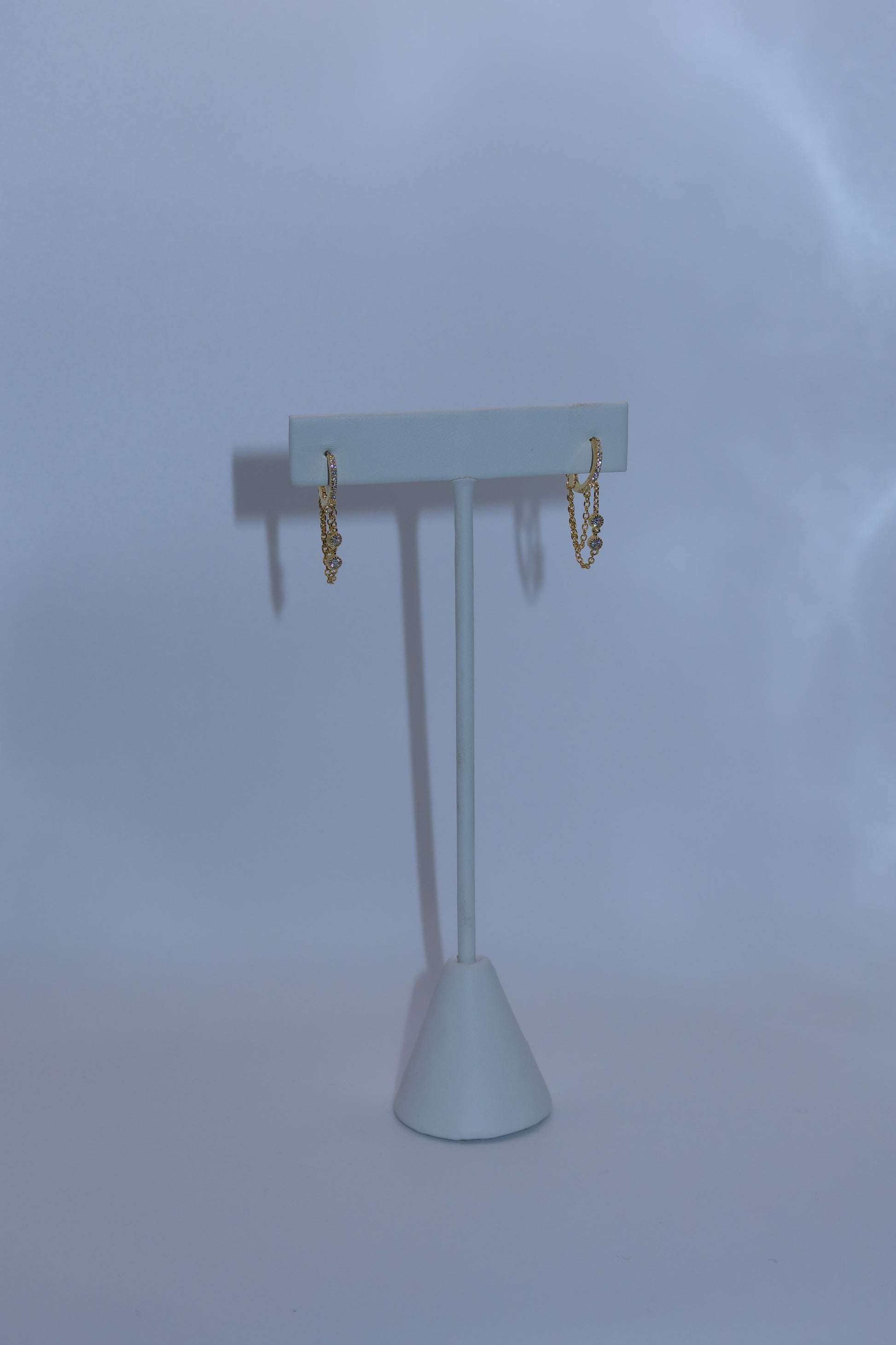 Gold Chain Mini Hoop
