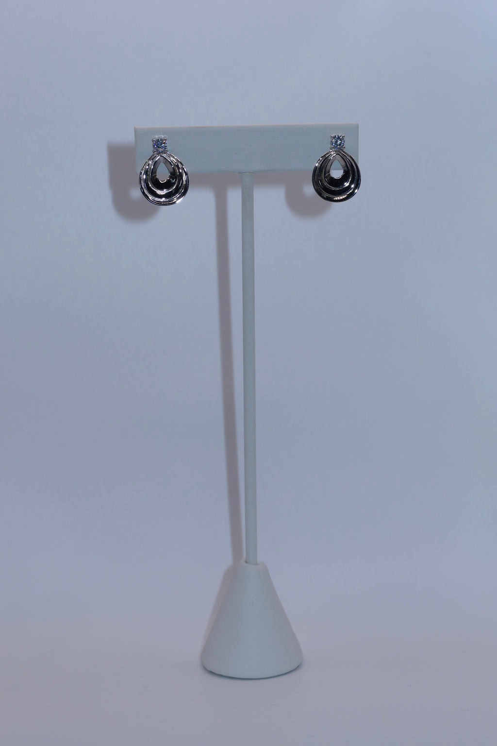 Silver Halo Hoop Earring