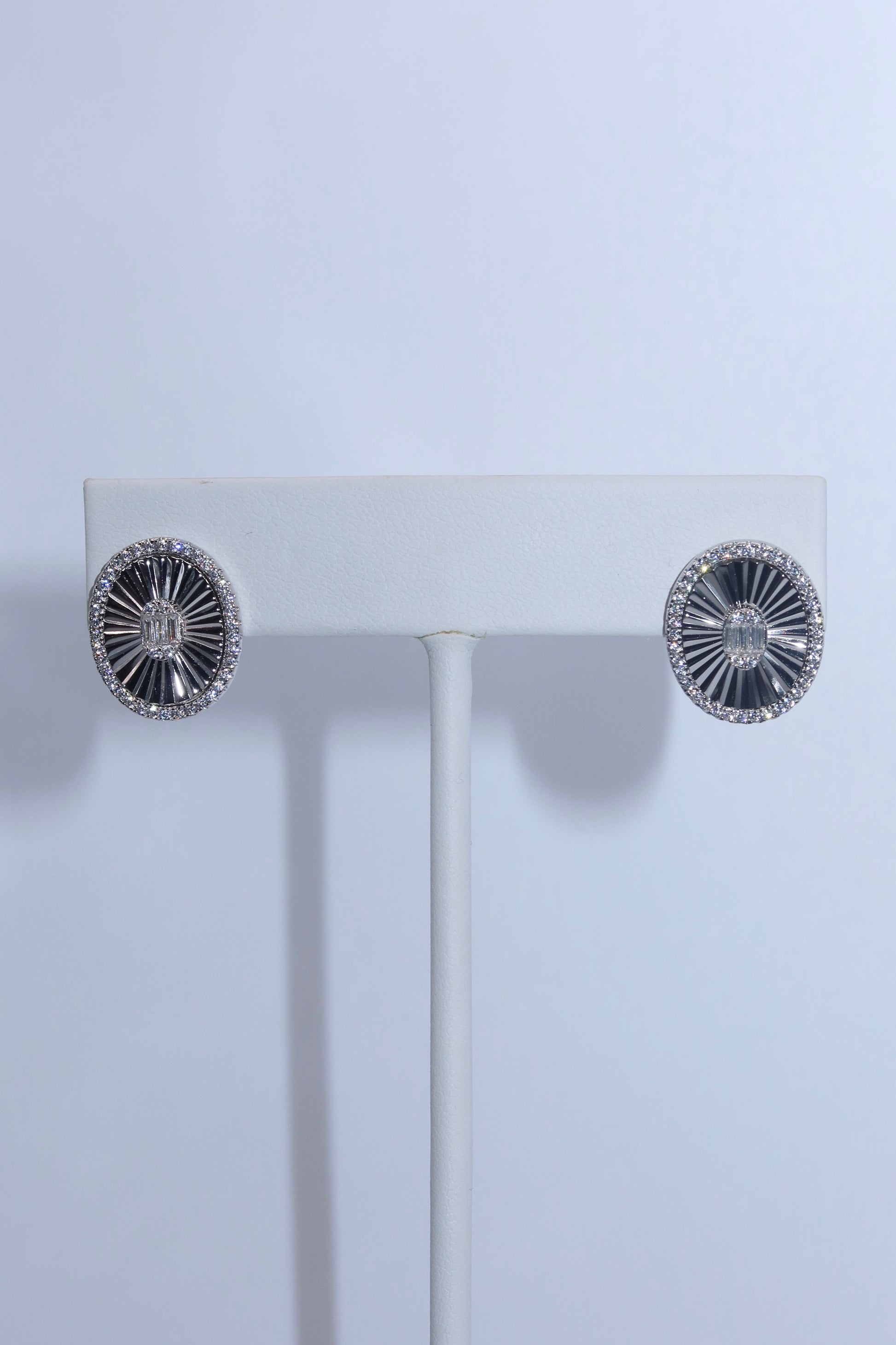 Silver Center Burst Studs