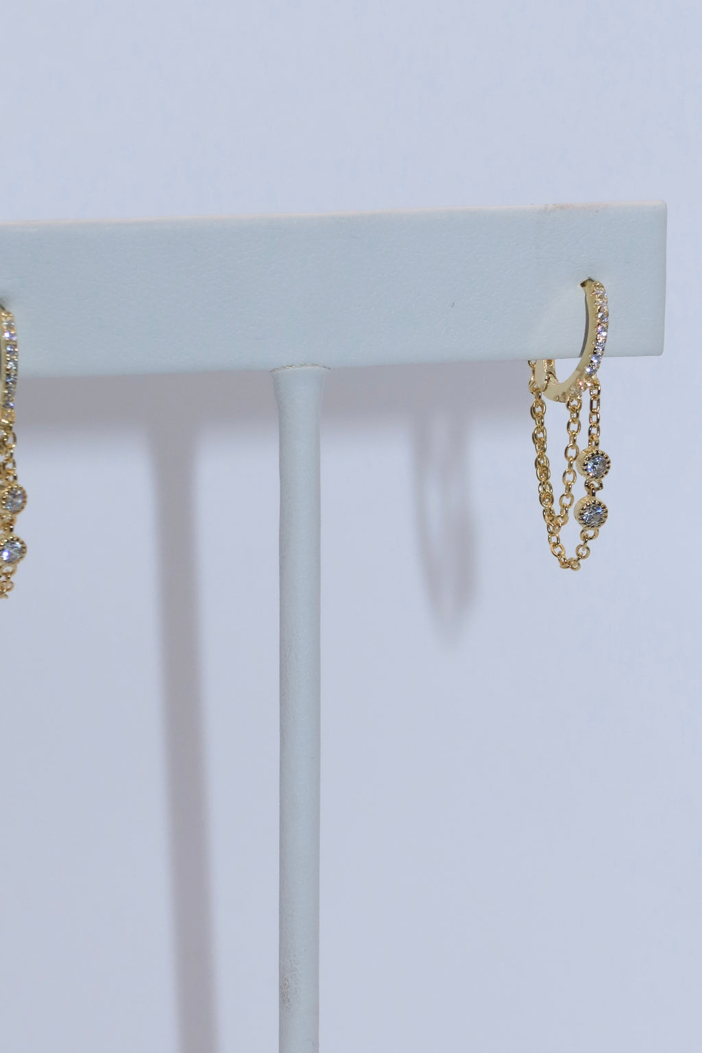 Gold Chain Mini Hoop