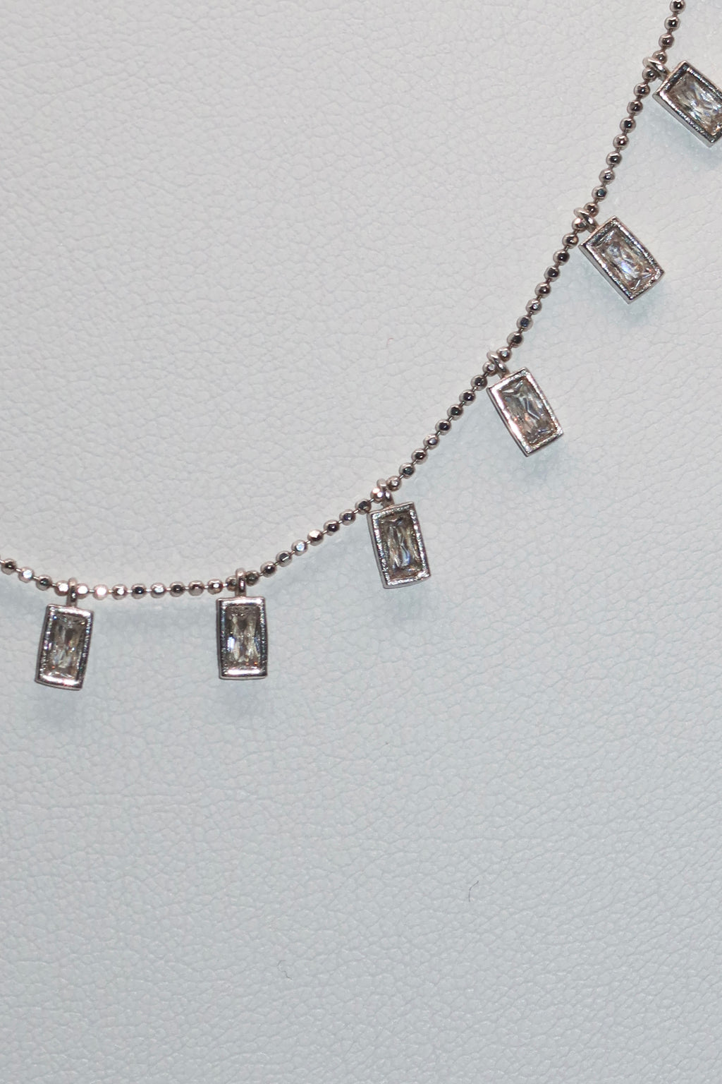 Silver Box Charm Necklace