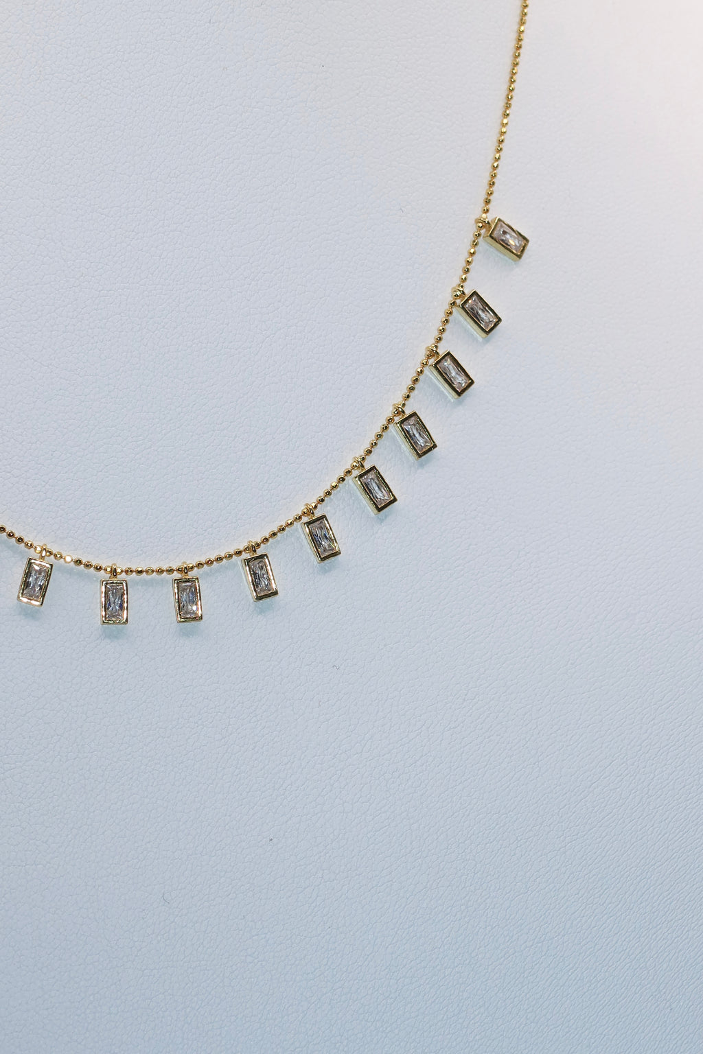 Gold Box Charm Necklace