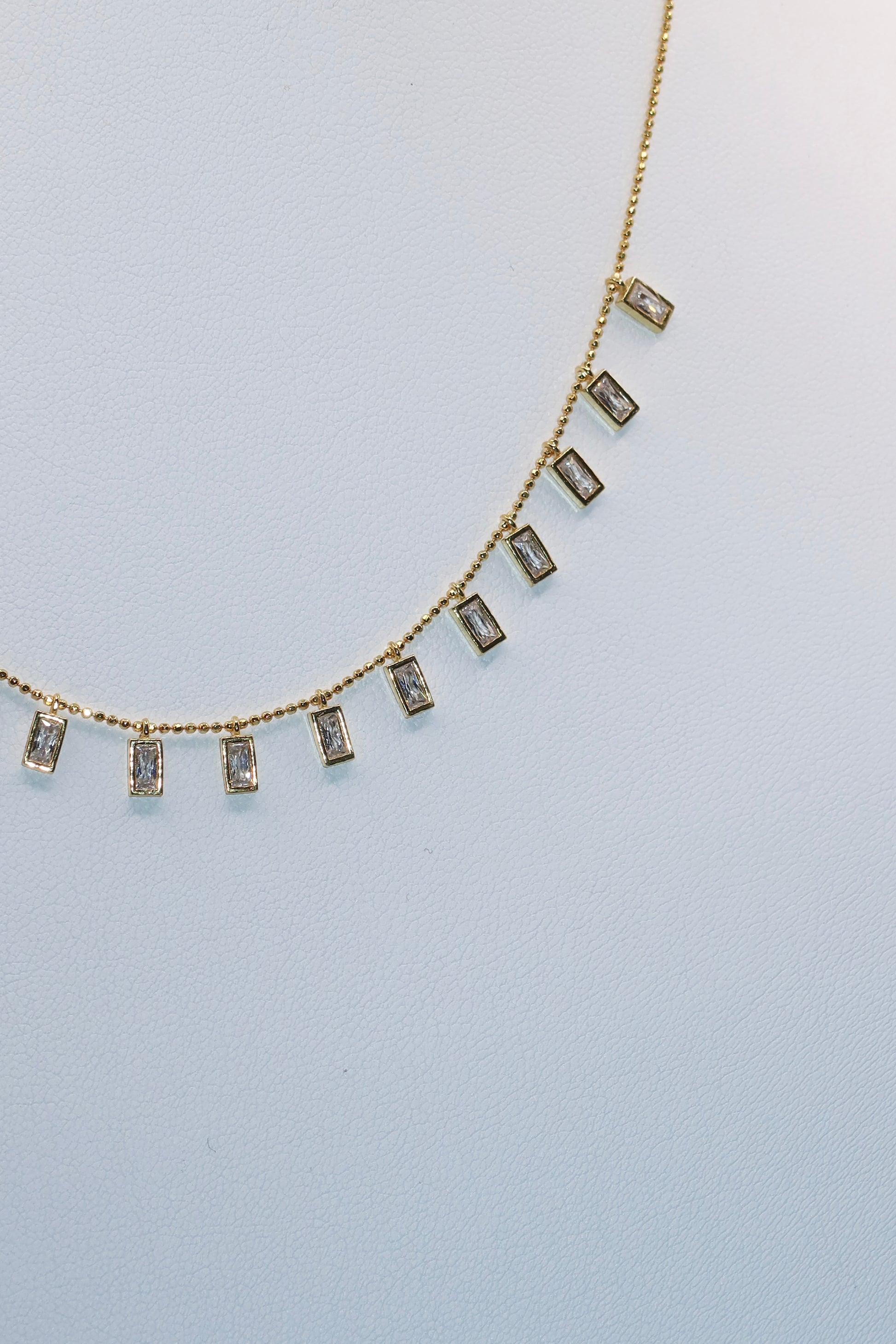 Gold Box Charm Necklace