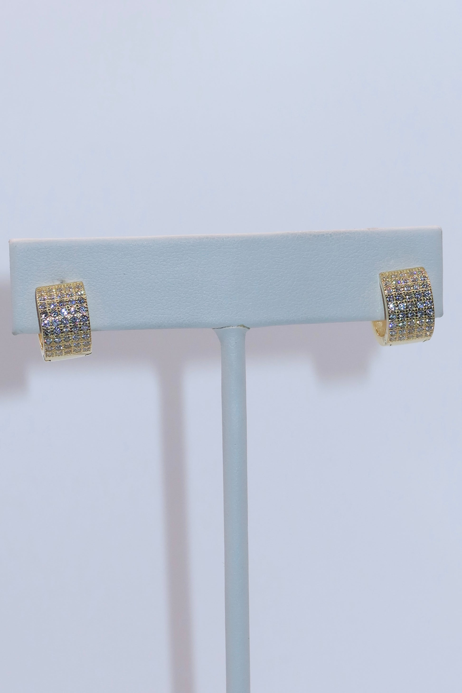 Gold Eternal CZ Hoops