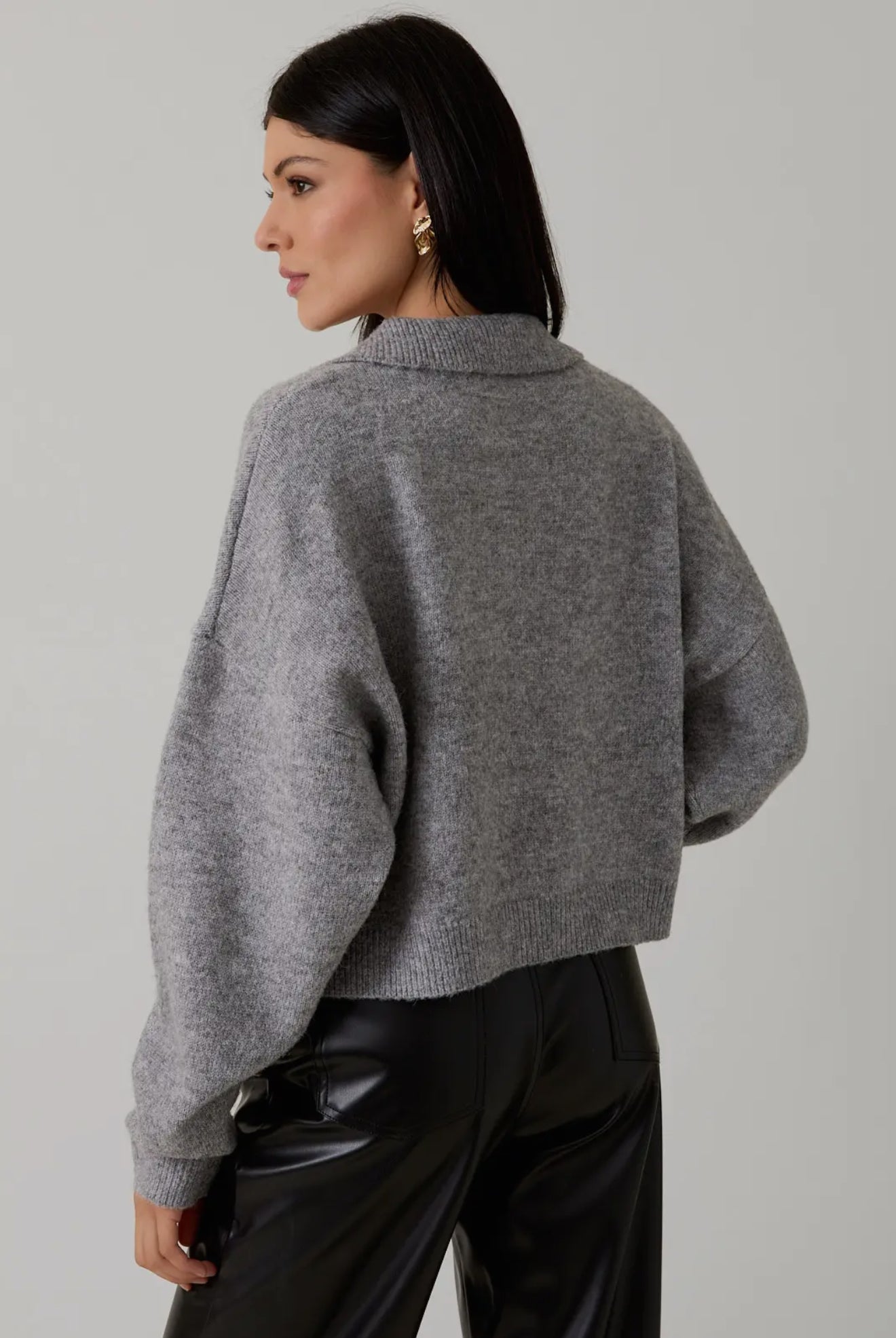 Collared Sweater Cardigan