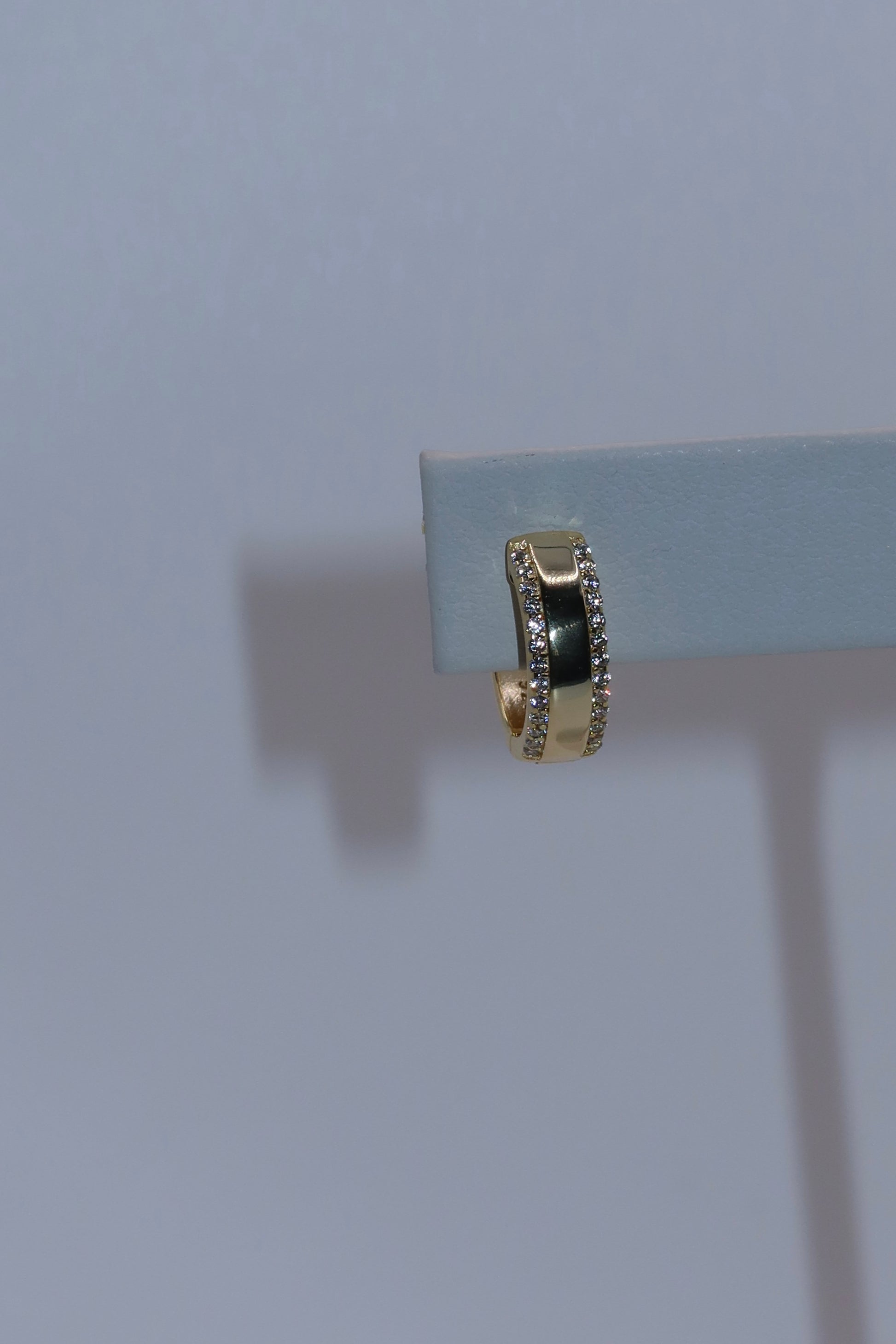 Dainty CZ Gold Hoops
