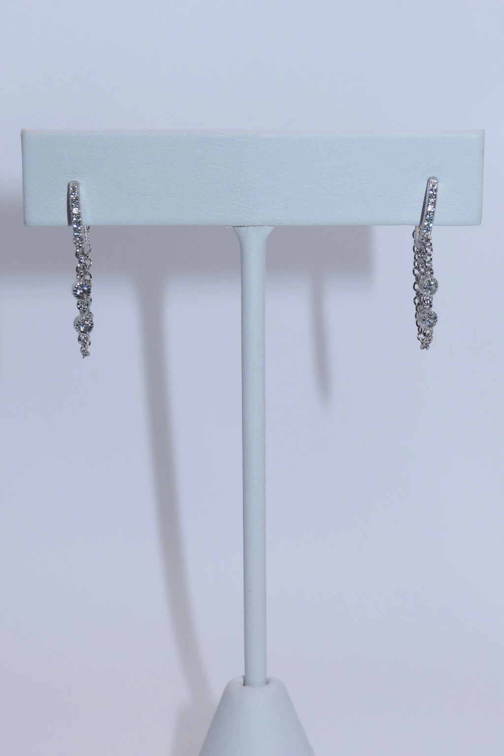 Silver Chain Mini Hoop