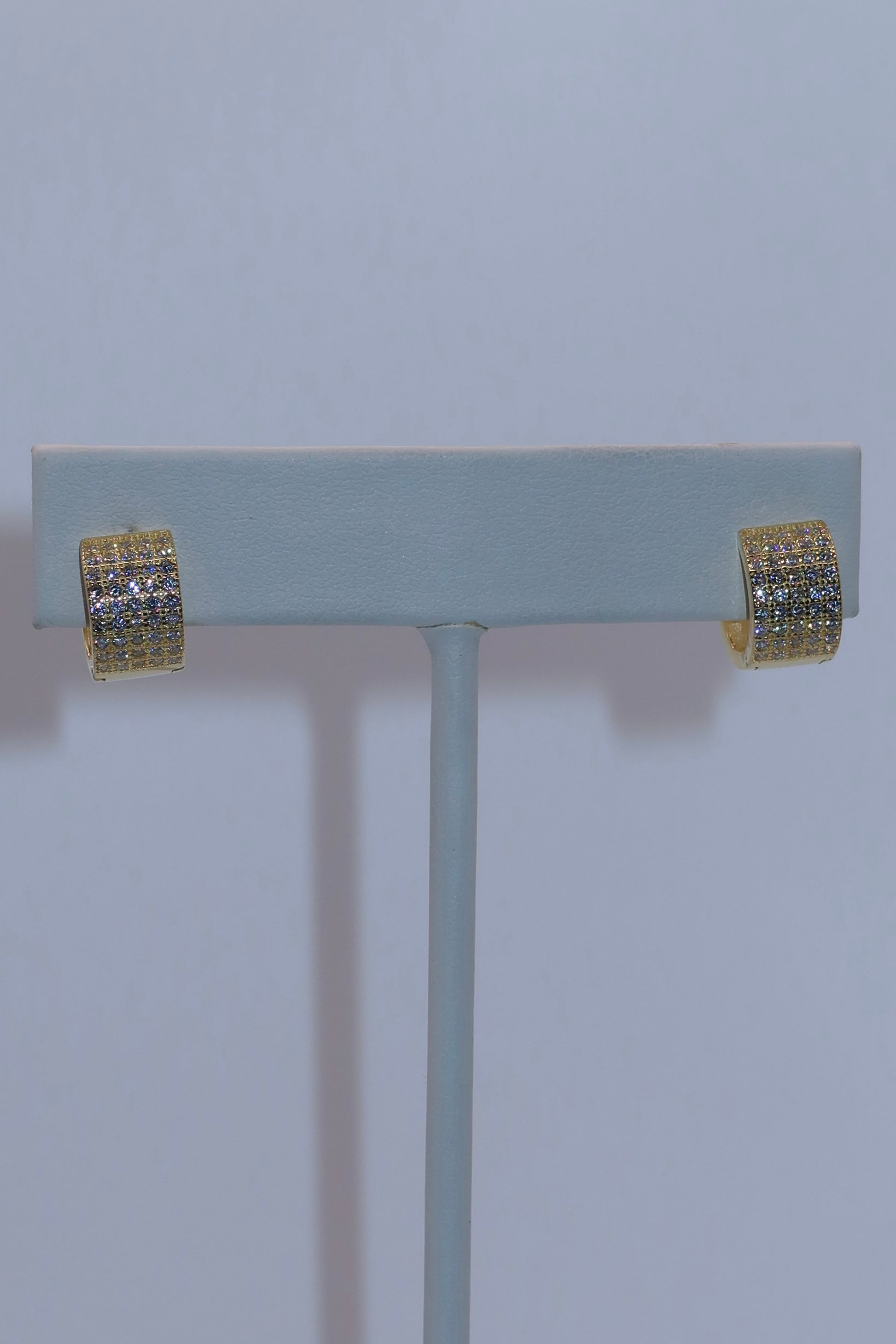 Gold Eternal CZ Hoops
