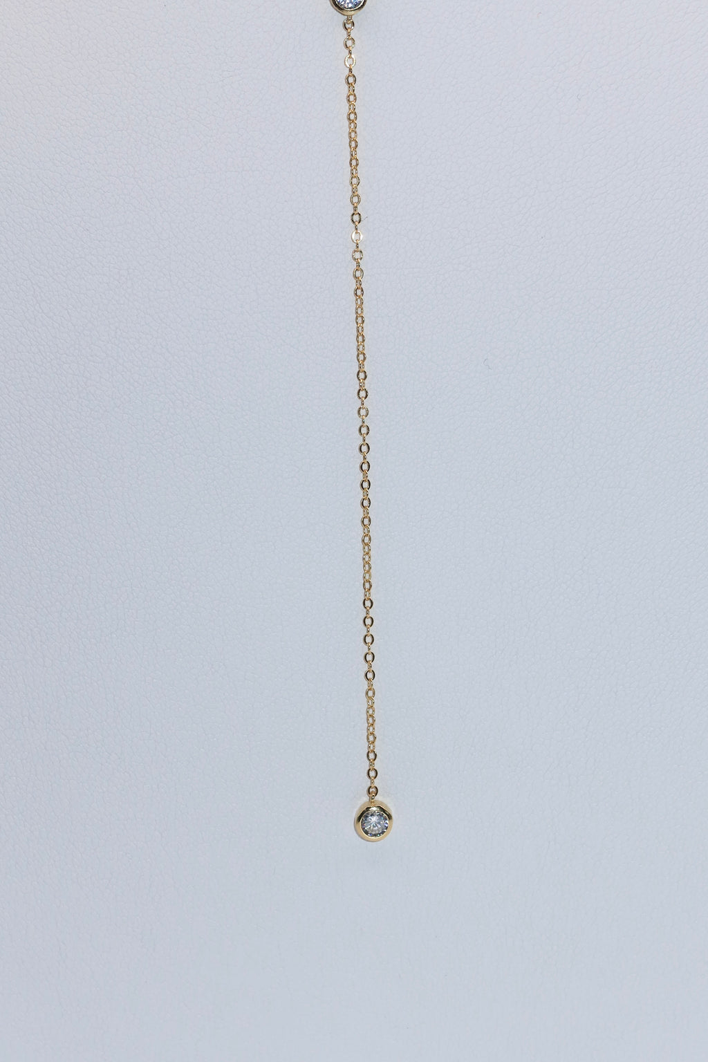 Effortless CZ Lariat Necklace