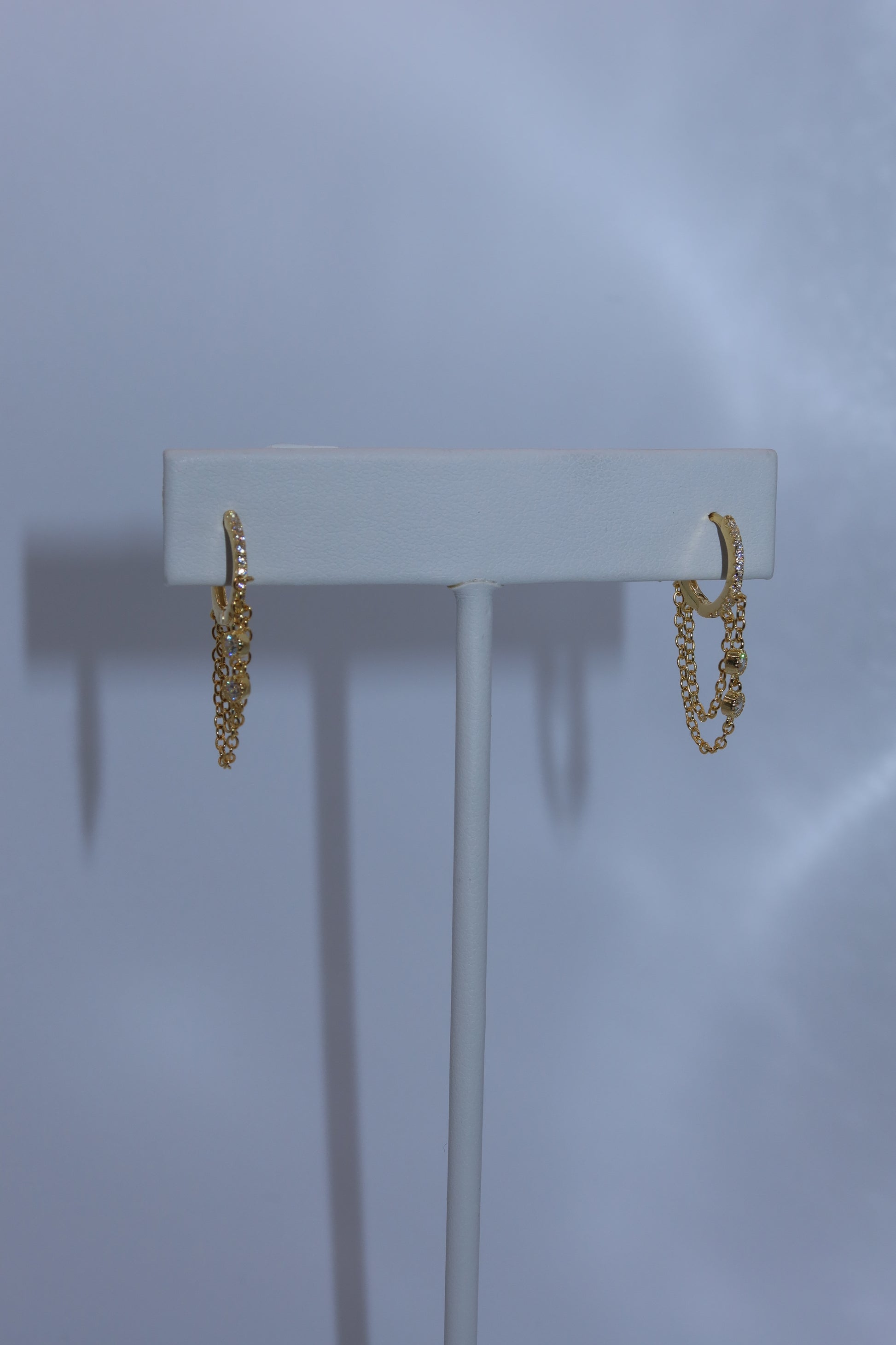Gold Chain Mini Hoop