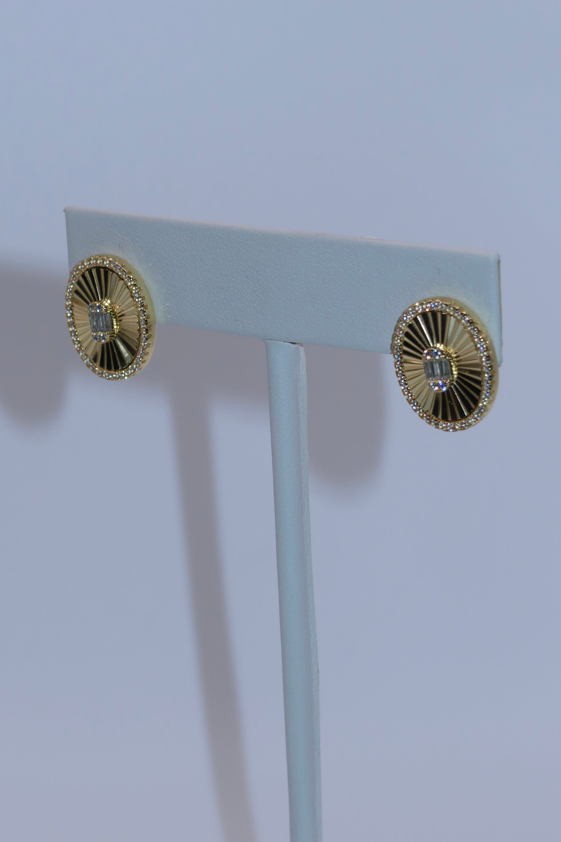 Gold Center Burst Studs